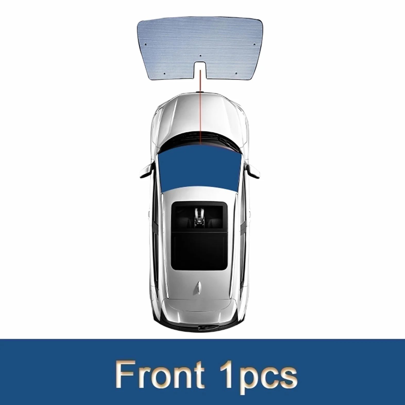 Protector Solar Coche para LYNK&CO 01 2021-2023, Protección UV Parasol Visera Cubierta Parabrisas Protección Privacidad Accesorios Automóvil Coche Parasol Parasol para Parabrisas Coche(Front 1pcs)
