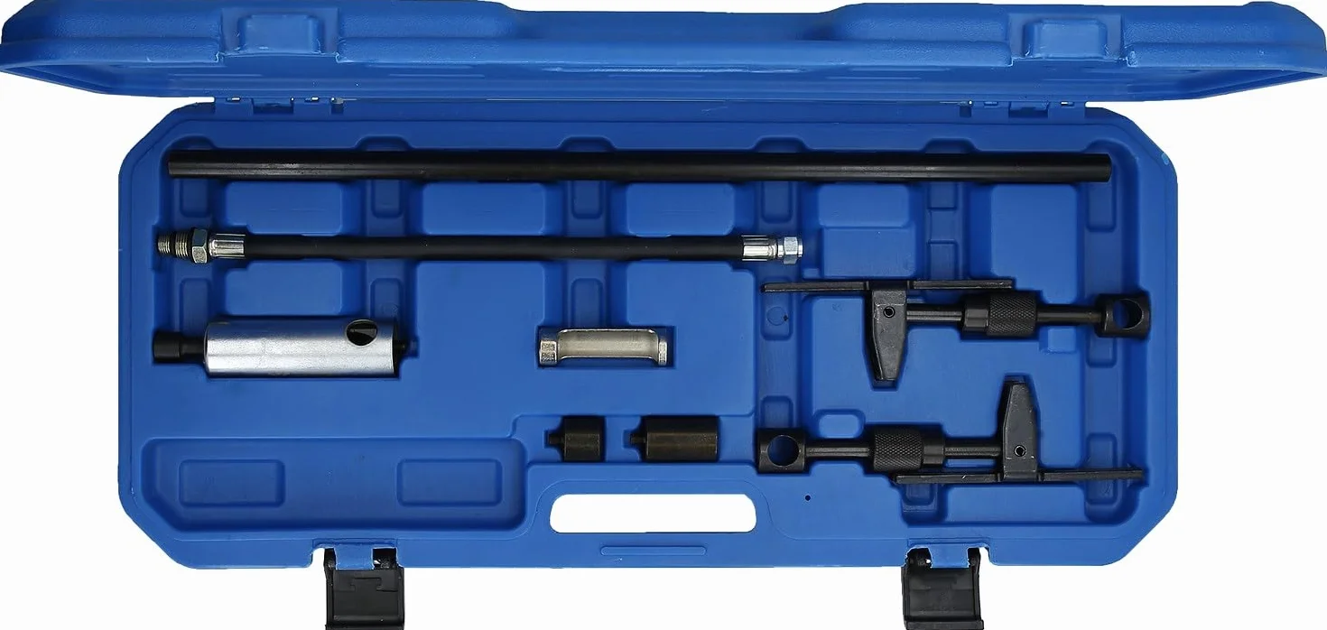 BRILLIANT TOOLS BT541070 Juego de herramientas de montaje de muelles de válvulas de aire comprimido, 8 pzs [Powered by KS TOOLS]