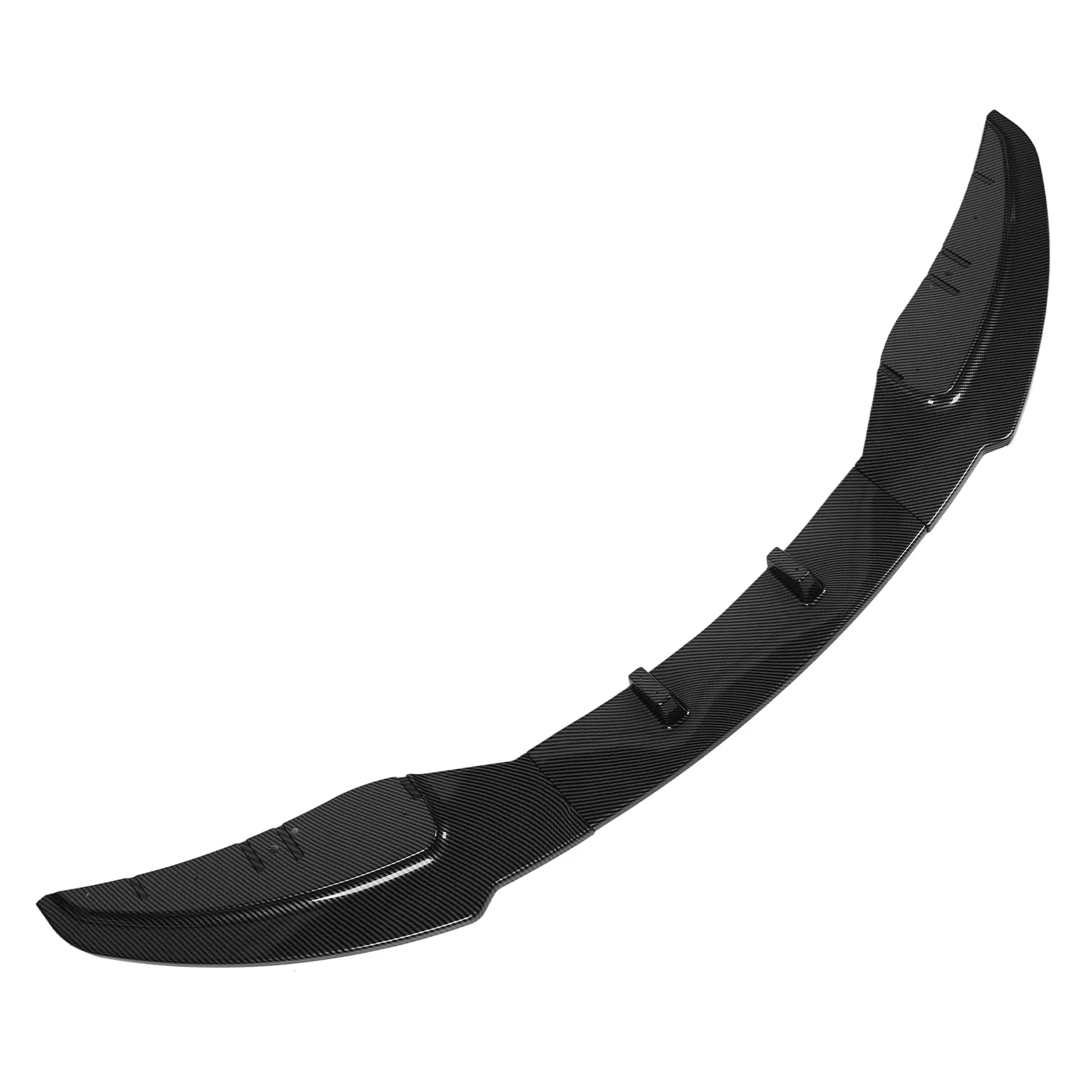 Alerón Divisor de Labios de Parachoques Delantero de Coche de 3 Uds para 1 Serie E81 E82 E87 E88 LCI Edición Estándar 2008-2011 (estilo de fibra de carbono)