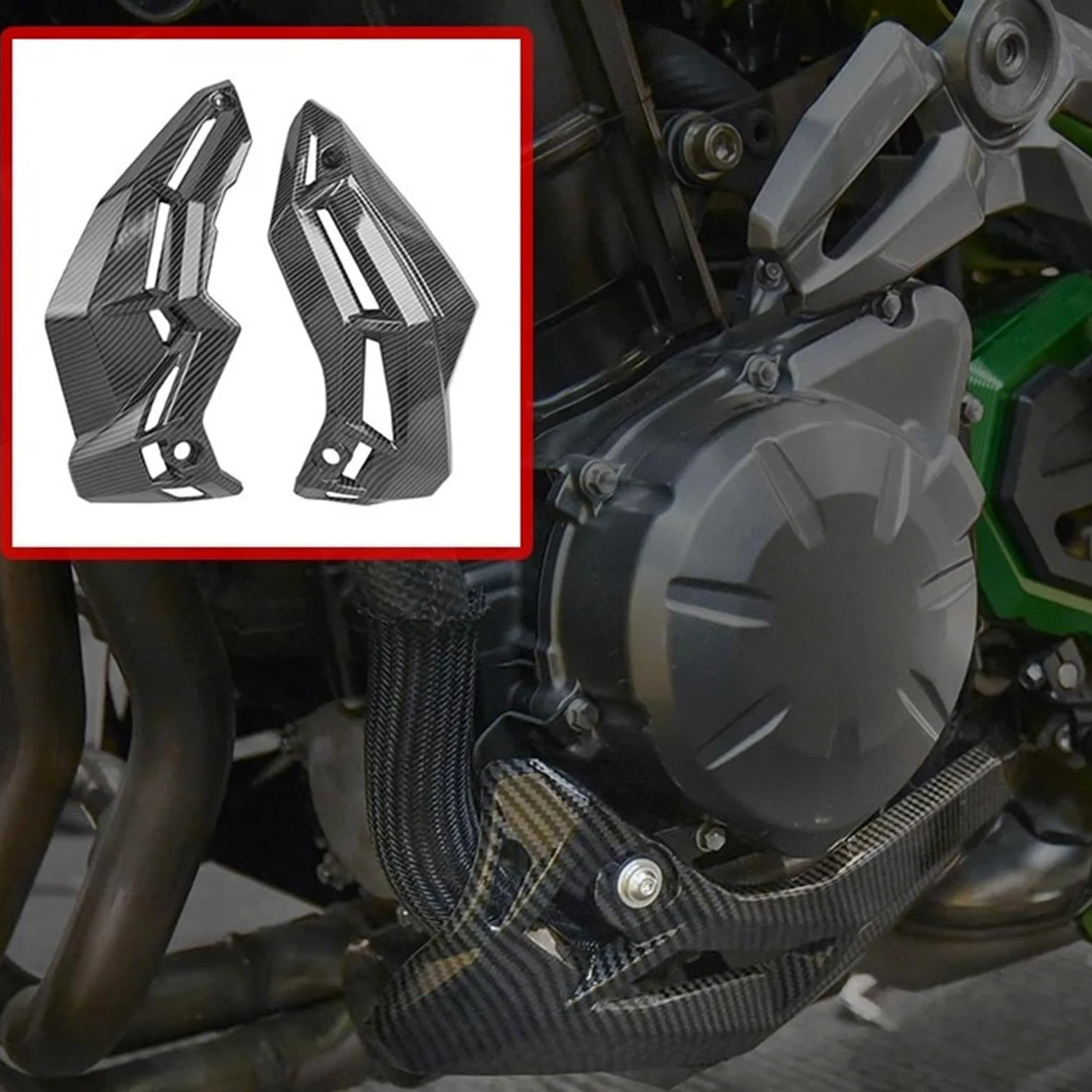 Deflector Aire Alas para Moto Protector de la Cubierta Inferior del cárter del Motor para Kawasaki Z900 2017 2018 2019.