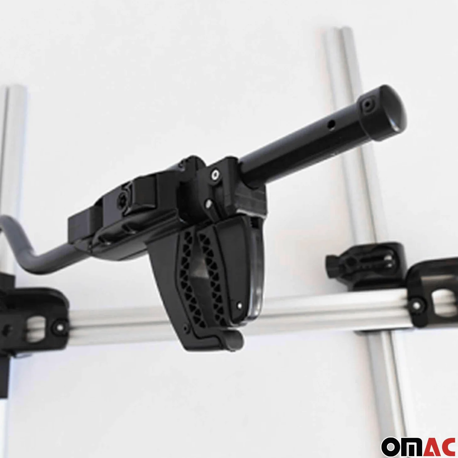 OMAC Portabicicletas P-Style Dachfahrradträger Compatible con Bicicletas bis 25 kg TÜV Acero