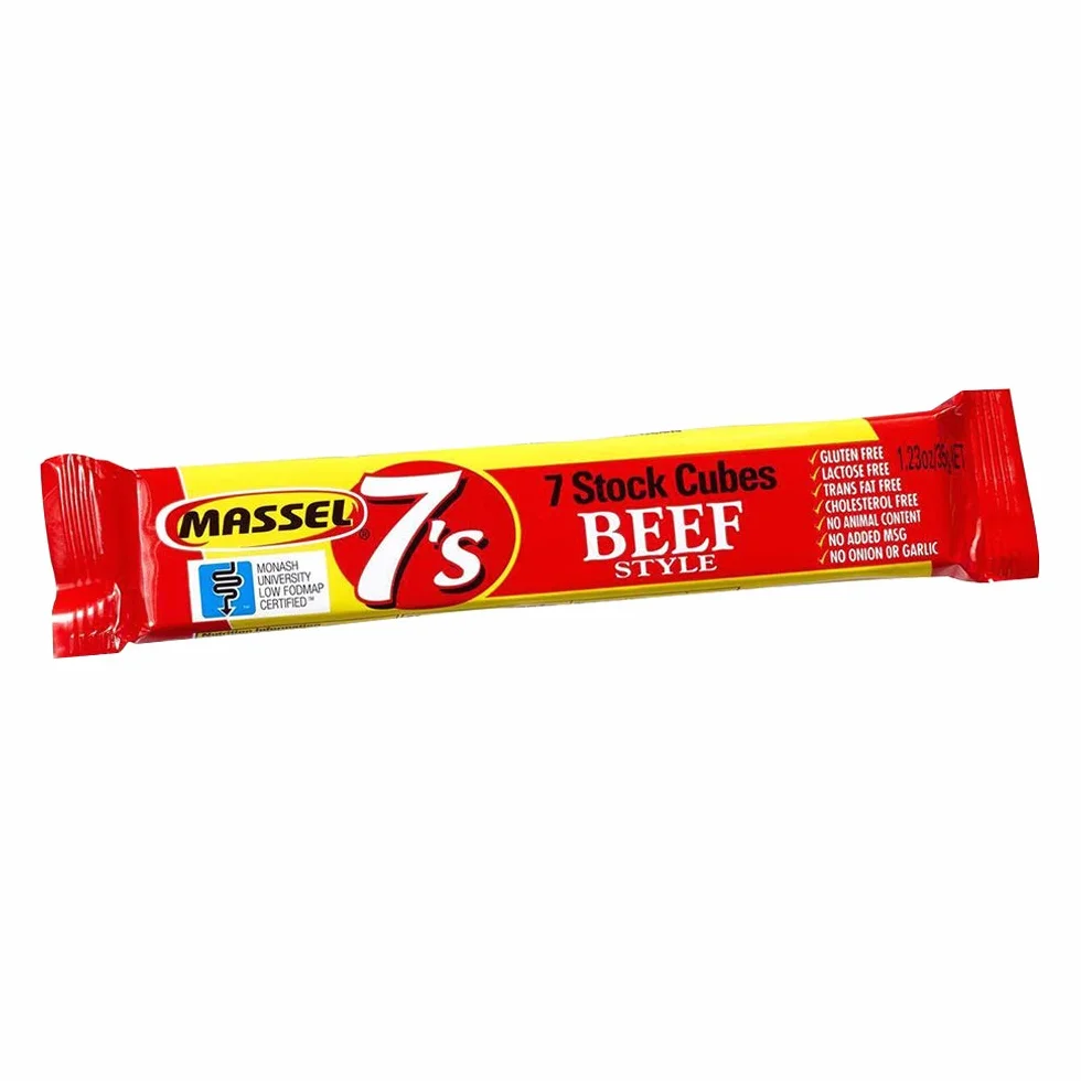 Massel 7's Vegan Bouillon Stock Cubes Gluten-Free Beef Broth Flavour 35g Pack of 10