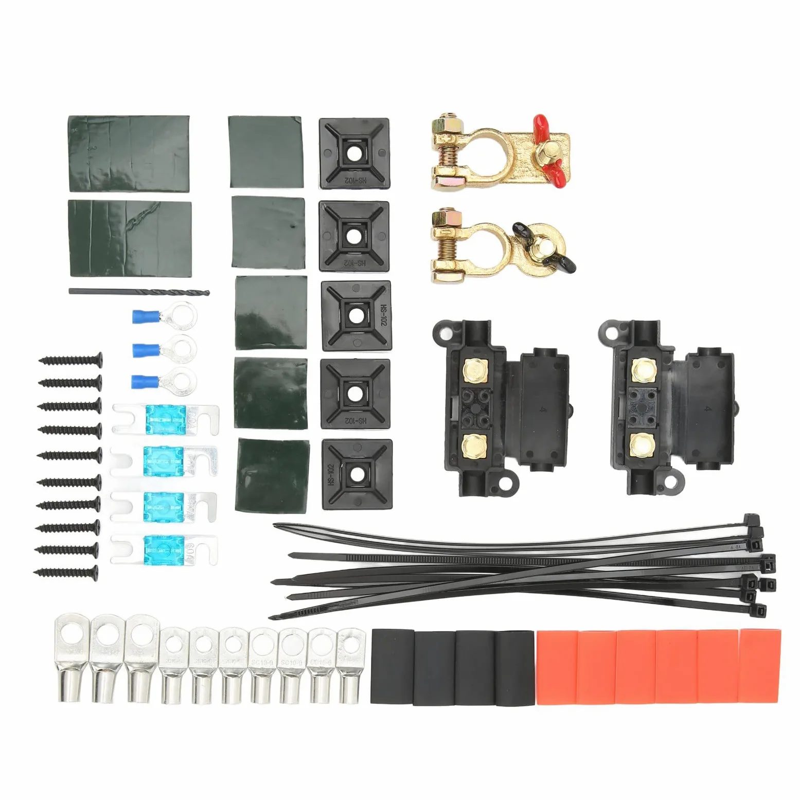 RiToEasysports Kit de Aislador de Batería Dual 12 V 140 AMP ABS Kit de relé Sensible Al Voltaje con Protección de Alto y bajo Voltaje Cableado de Cobre para Automóviles, Vehículos Recreativos,