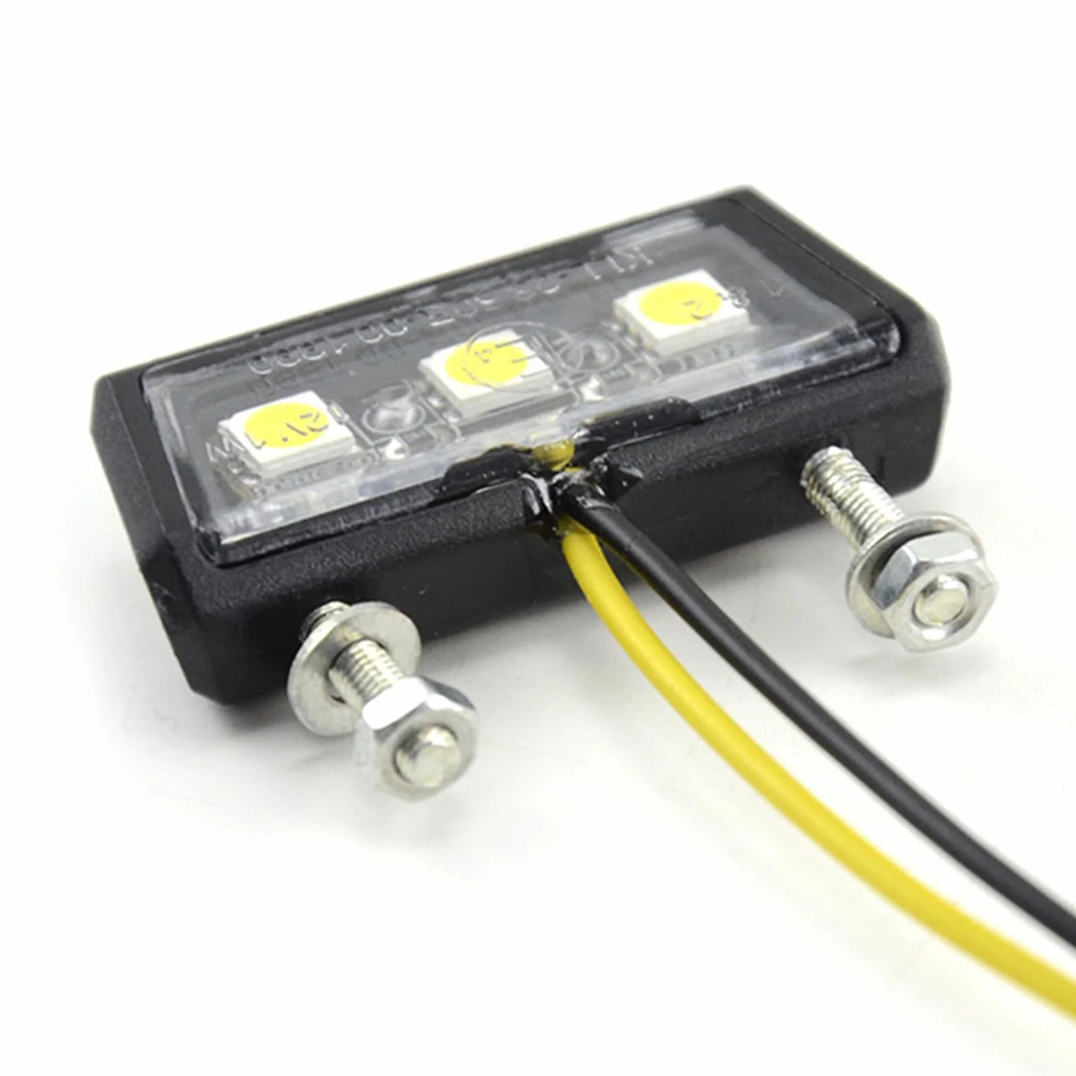Luces LED para Motocicleta | Luz de Matrícula para Moto | Luz Trasera Desmontable Antivibraciones Impermeable Para Uso Urbano