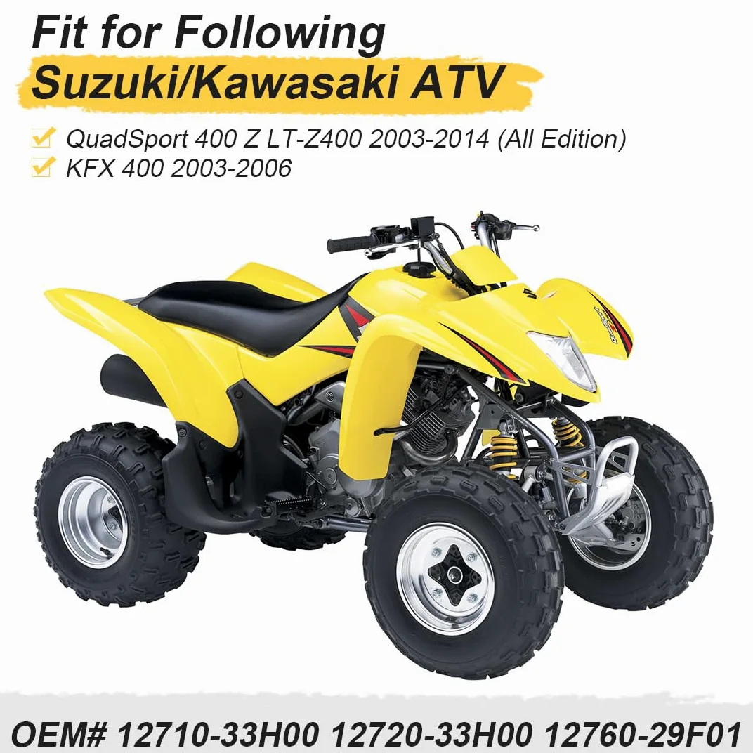 Árbol de Levas de Admisión y Escape con Cadena de Distribución para Suzuki QuadSport 400 Z LT-Z400 2003-2014, para Ka-wasaki KFX 400 2003-2006 12710-33H00 12720-33H00 12760-29F01