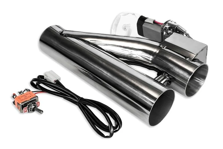 Válvula de escape eléctrica de acero inoxidable, control de escape, 76 mm