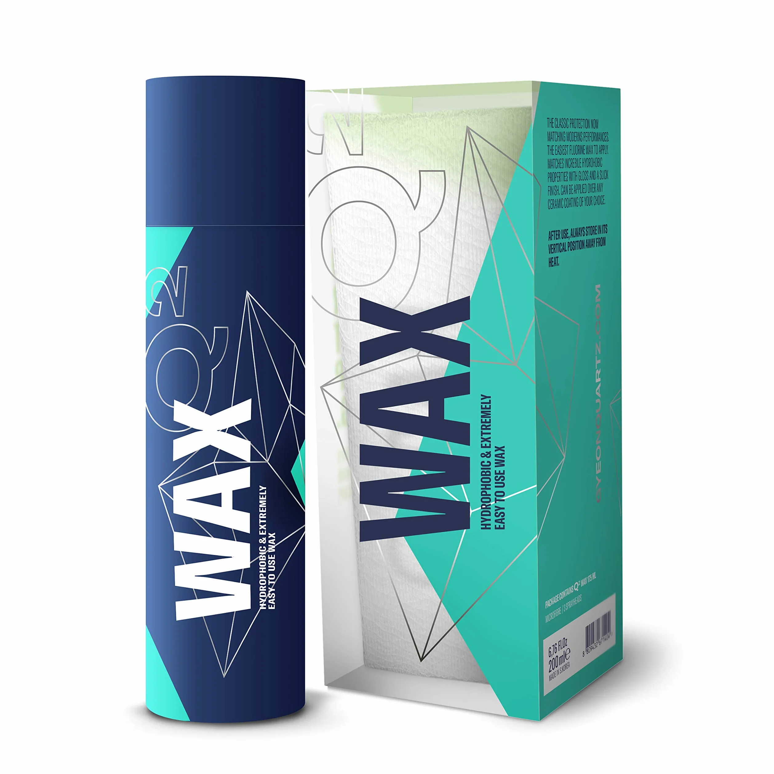 Gyeon Q² Wax - Cera para coche, acabado brillante, protección duradera, sellado hidrófobo