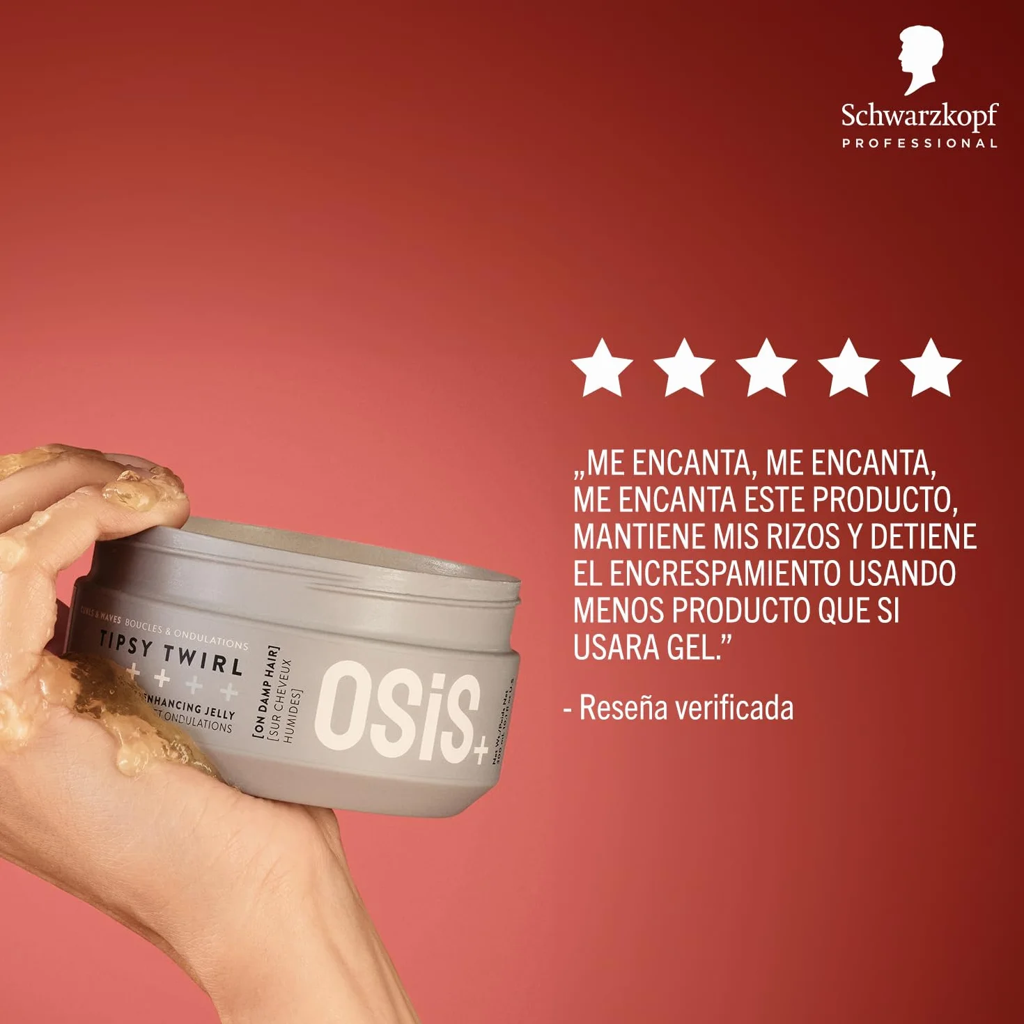 Schwarzkopf Professional OSiS Tipsy Twirl Gel Capelli Volumen Ligero Fijación Media 300 ml