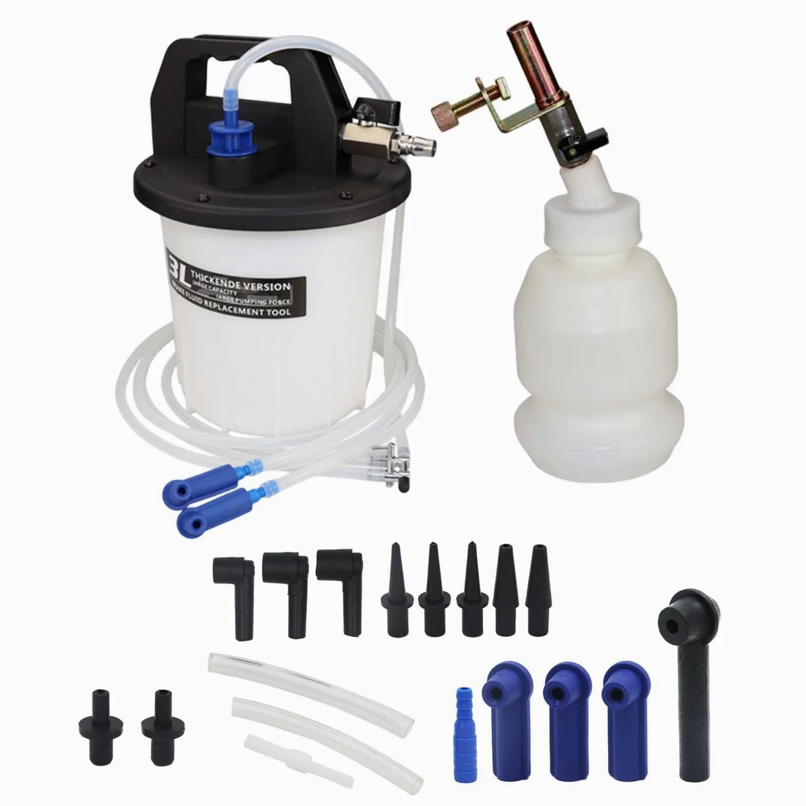 Genérico Brake Fluid Extractor - 3L Large Capacity Reservoir Tight Fit | Car Brake Bleeder Fluid Extractor for Routine Maintenance Home Garage Workshop Enthusiasts