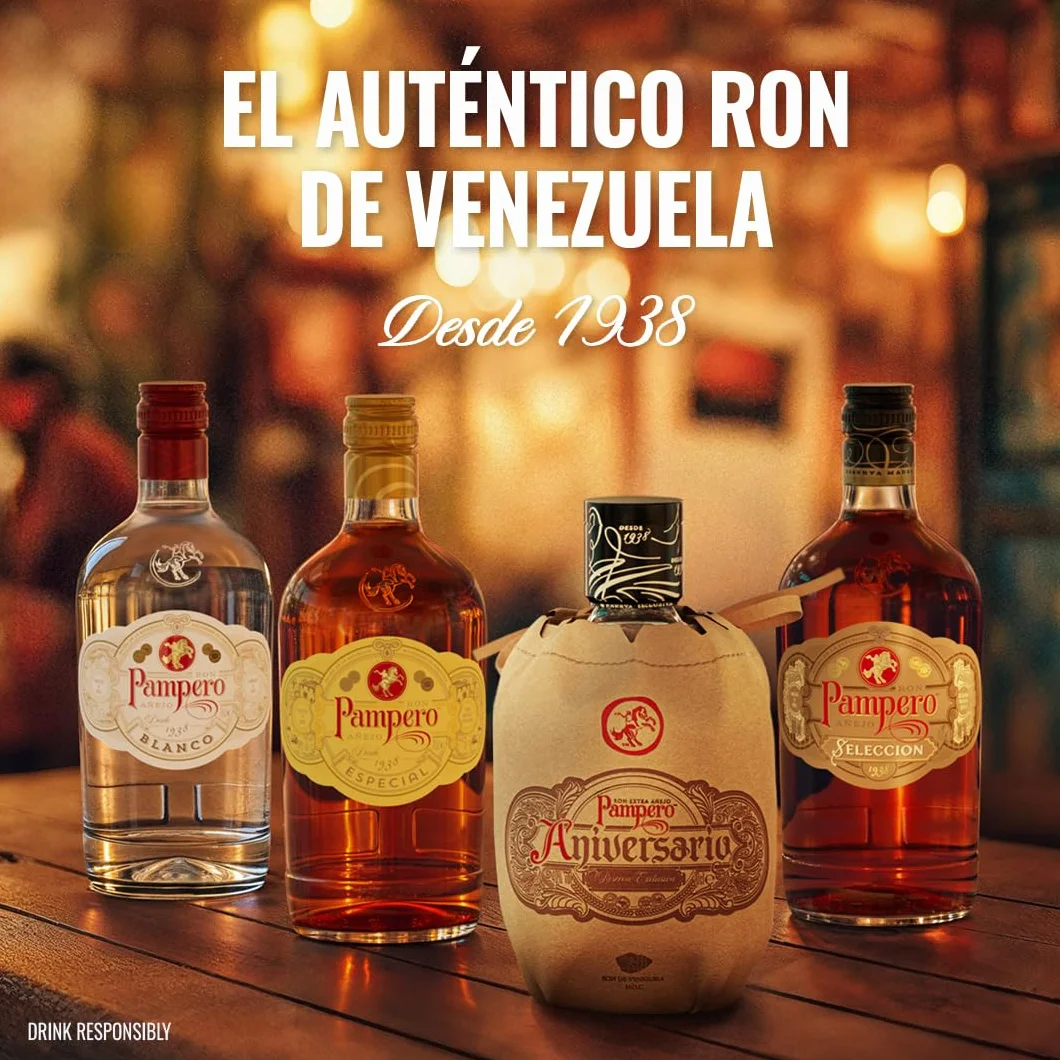 Ron Pampero Especial 70 cl - Ron Blanco Añejado en Barricas Ex-bourbon 40% vol