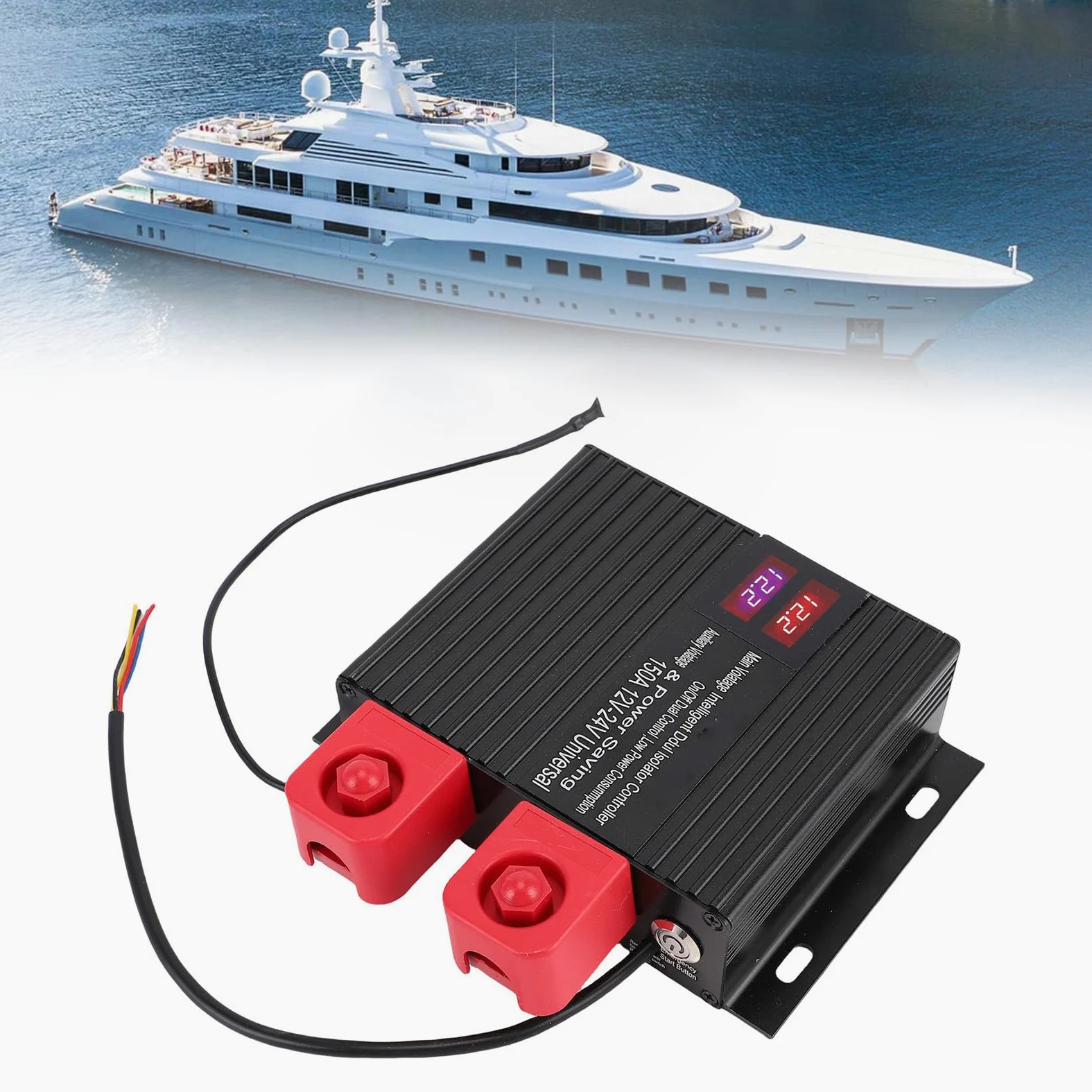 El Aislador de Batería Dual Inteligente Monitorea Eficientemente El Voltaje para Campistas de Camiones RV Marinos (150A)