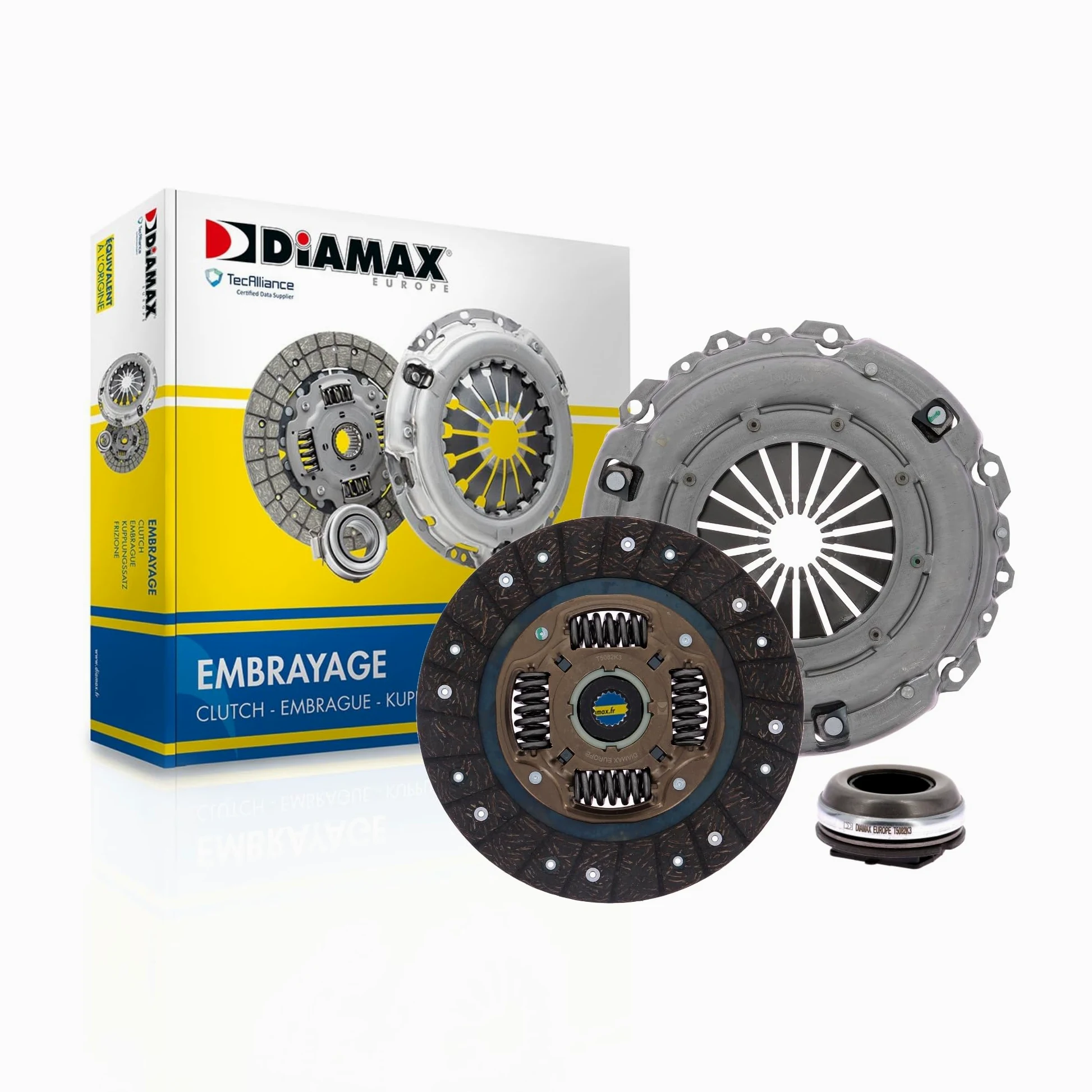 DIAMAX Kit de embrague con cojinete de desembrague con plato de embrague Compatible con CITROËN C3 II SC T5082K3