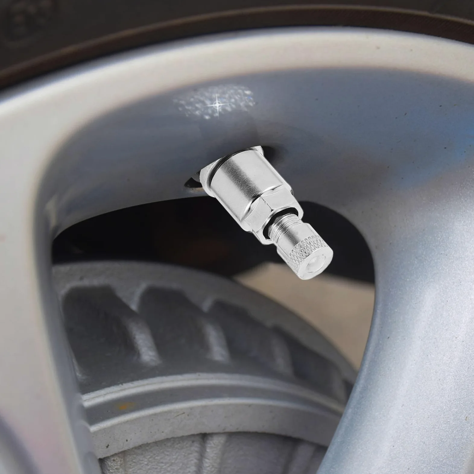 Generic 10 piezas Válvulas Metálicas de Tornillo para Neumáticos Resistentes y Seguras Compatibles con Coches y Camiones Reemplazo Duradero para Llantas Tubeless
