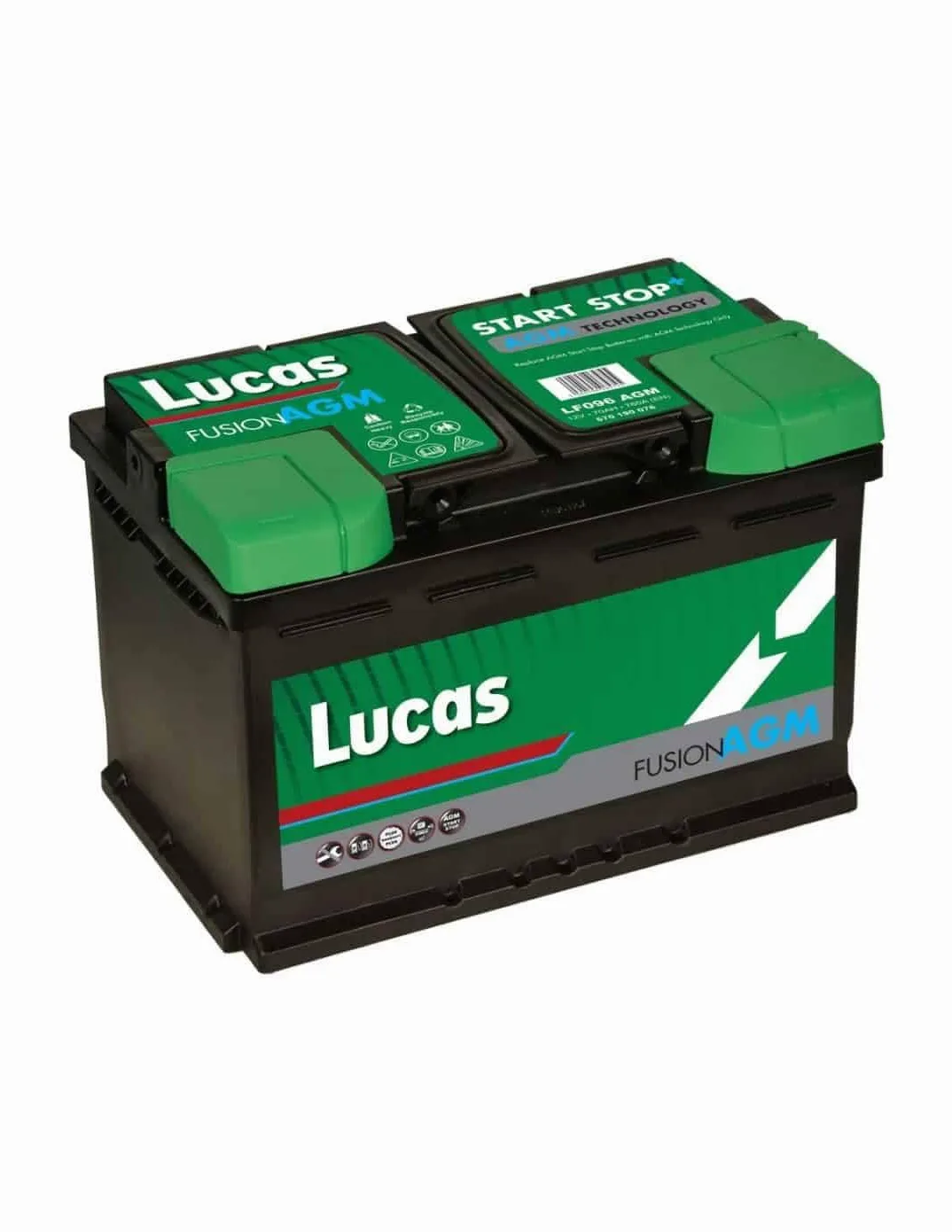 Batería Lucas FUSION AGM LF096 12V - 70Ah - 760A
