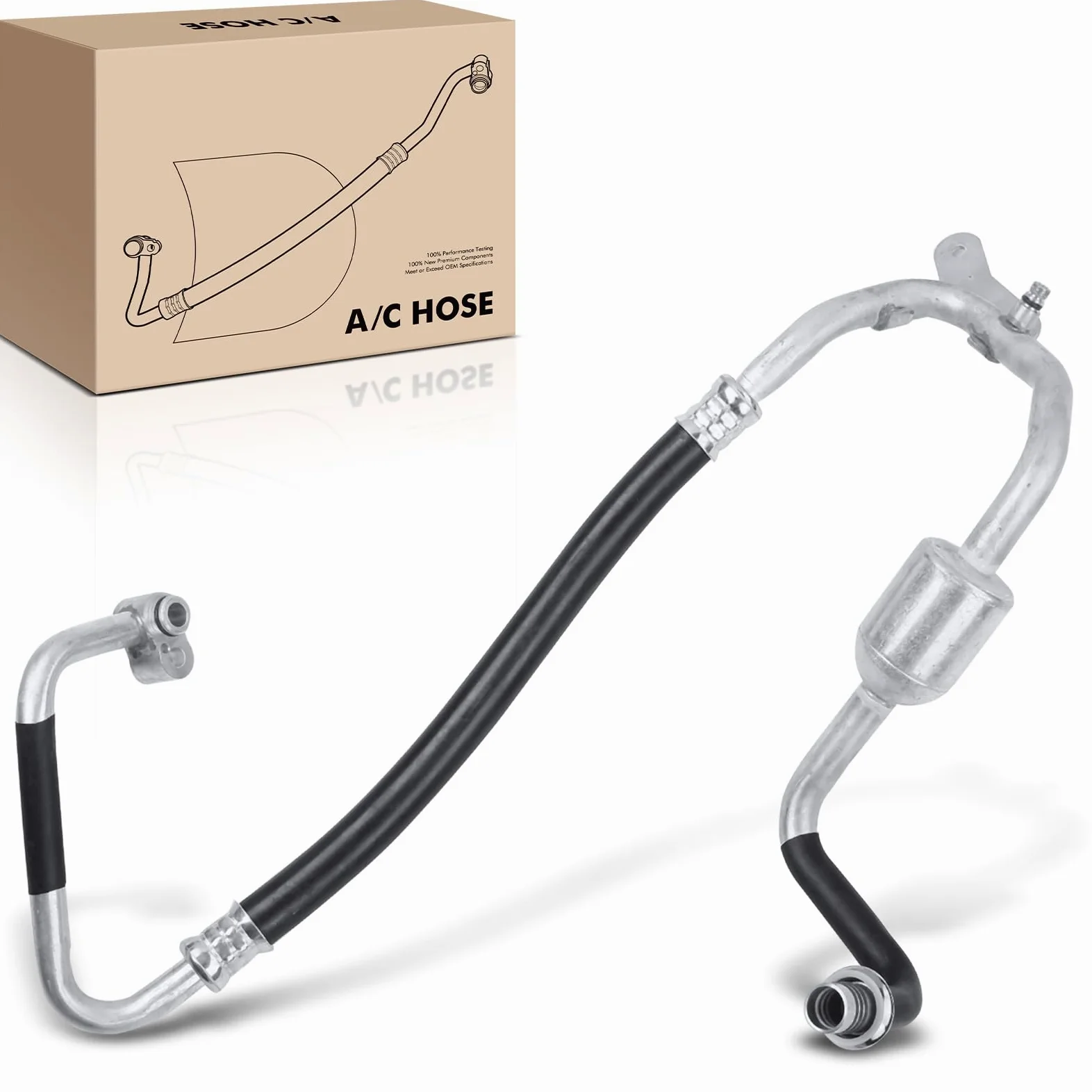 Frankberg Tubería de alta presión del aire acondicionado Dirección asistida Compatible con Galaxy WGR 1.9 TDi Shara.n 7M6 7M8 7M9 1.9 TDI Alhambr.a 7V8 7V9 1.9 TDi Shara.n 7M6 7M8 7M9 2.0 7M3820743AC