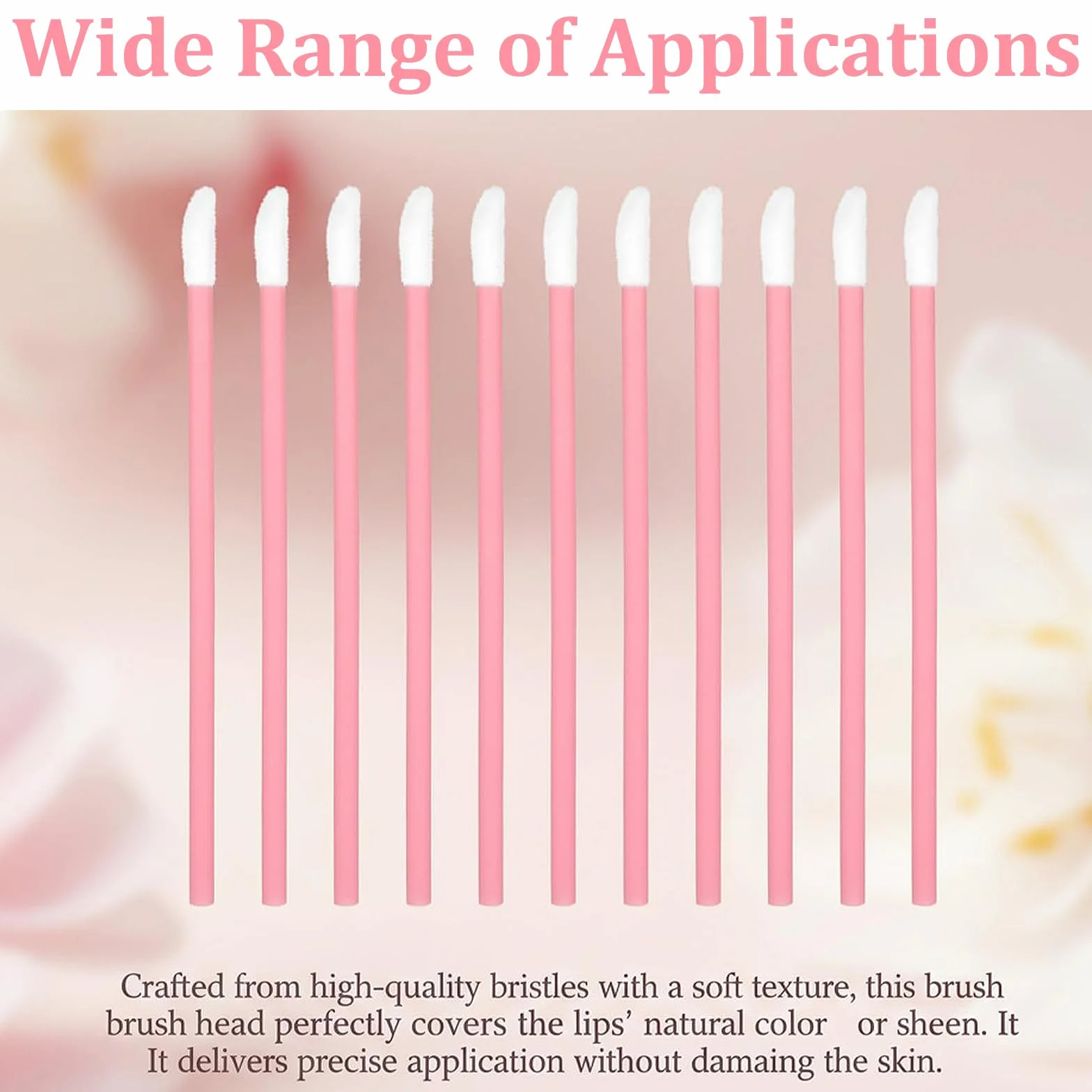Pinceles Desechables para Labios 400 Piezas Multifuncionales Aplicador Portátil
