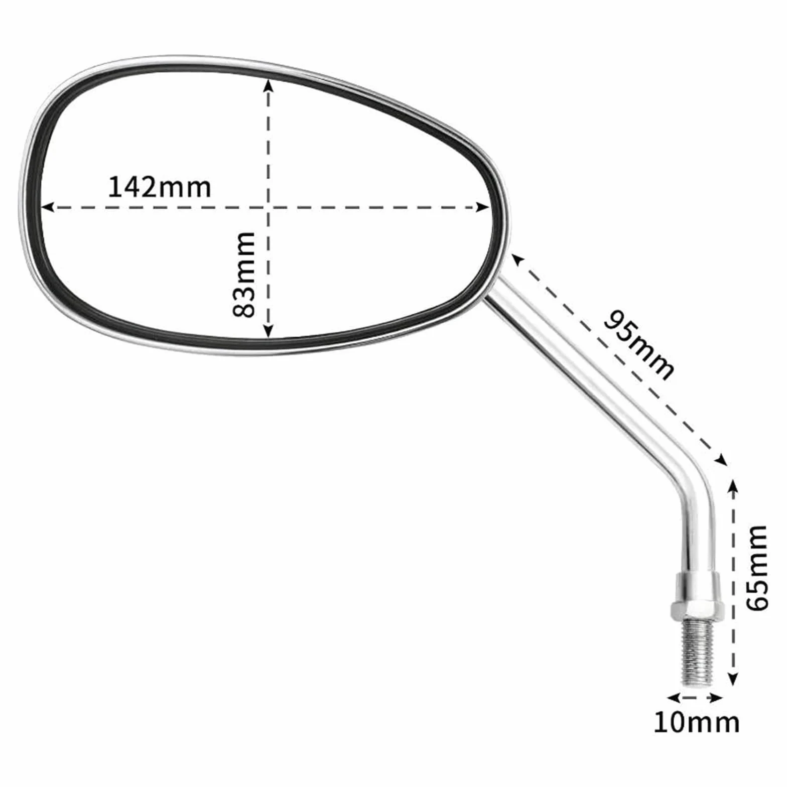 espejos laterales moto Espejos Retrovisores Universales 10mm Motocicleta Motocross Scooter Bicicleta Eléctrica Carreras Espejo Lateral Accesorios