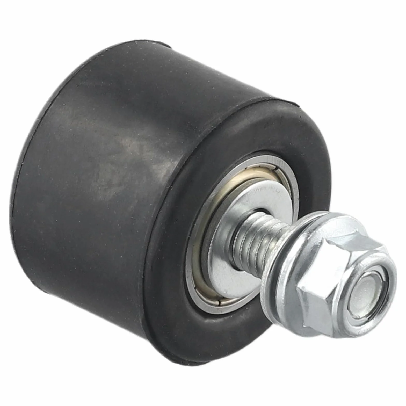 2 rodillos de cadena de motocicleta de 8 mm para YFM350 YFZ350 para BANSHEE, rueda guía superior inferior con pernos y juntas, material de goma, color negro