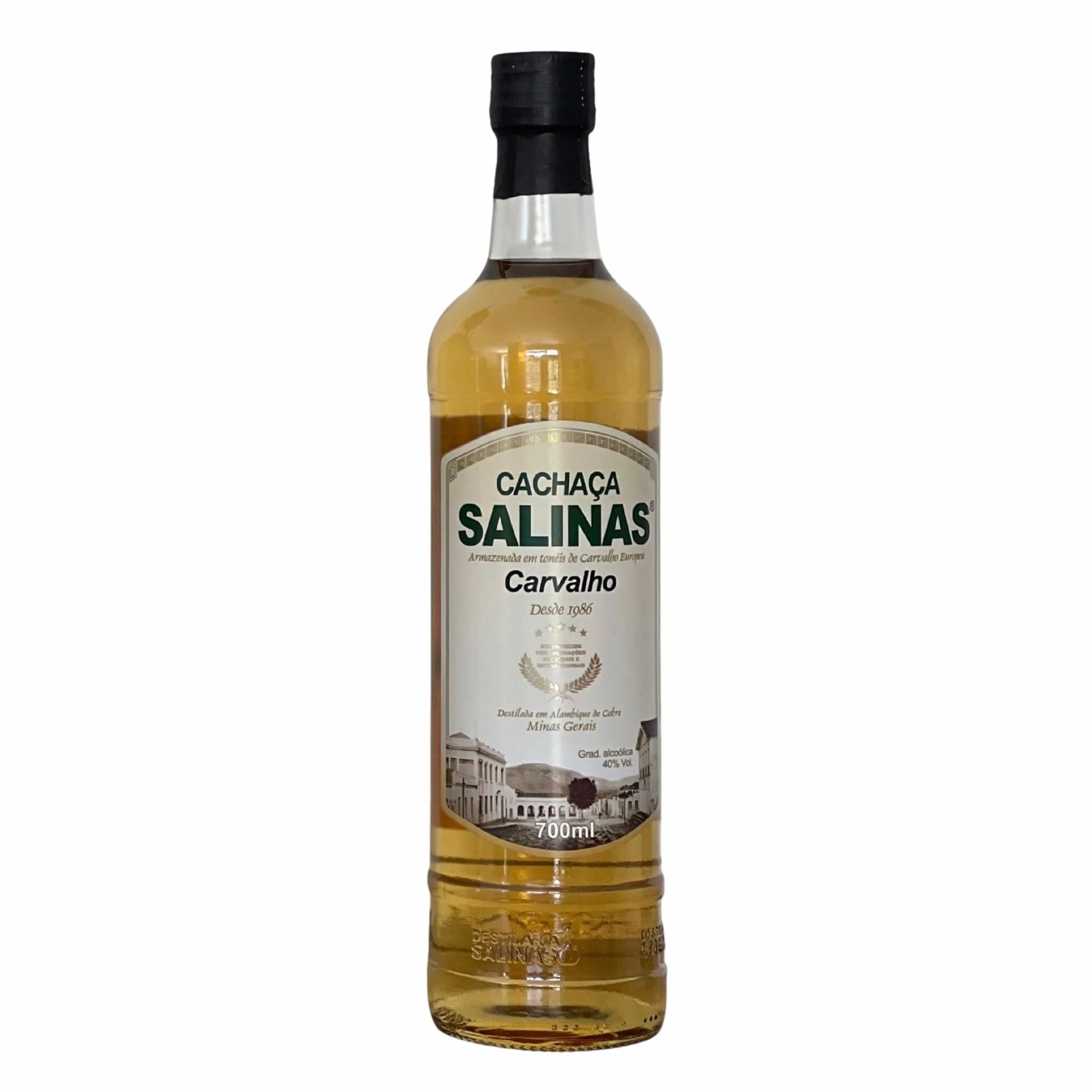 Cachaça Salinas Premium 700 ml Destilado Artesanal de Brasil para Caipirinha