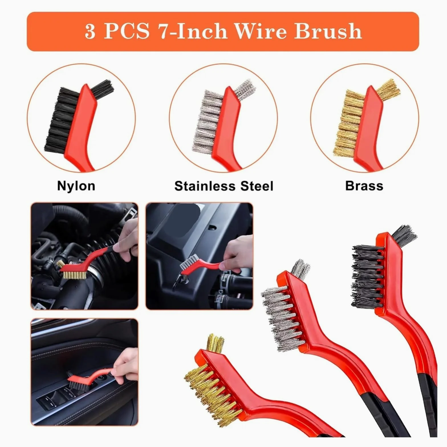 Juego de 32 cepillos de limpieza para detalles de coche, cepillos profesionales y almohadillas de pulido para interior exterior y ruedas, accesorios de coche para una experiencia de limpieza