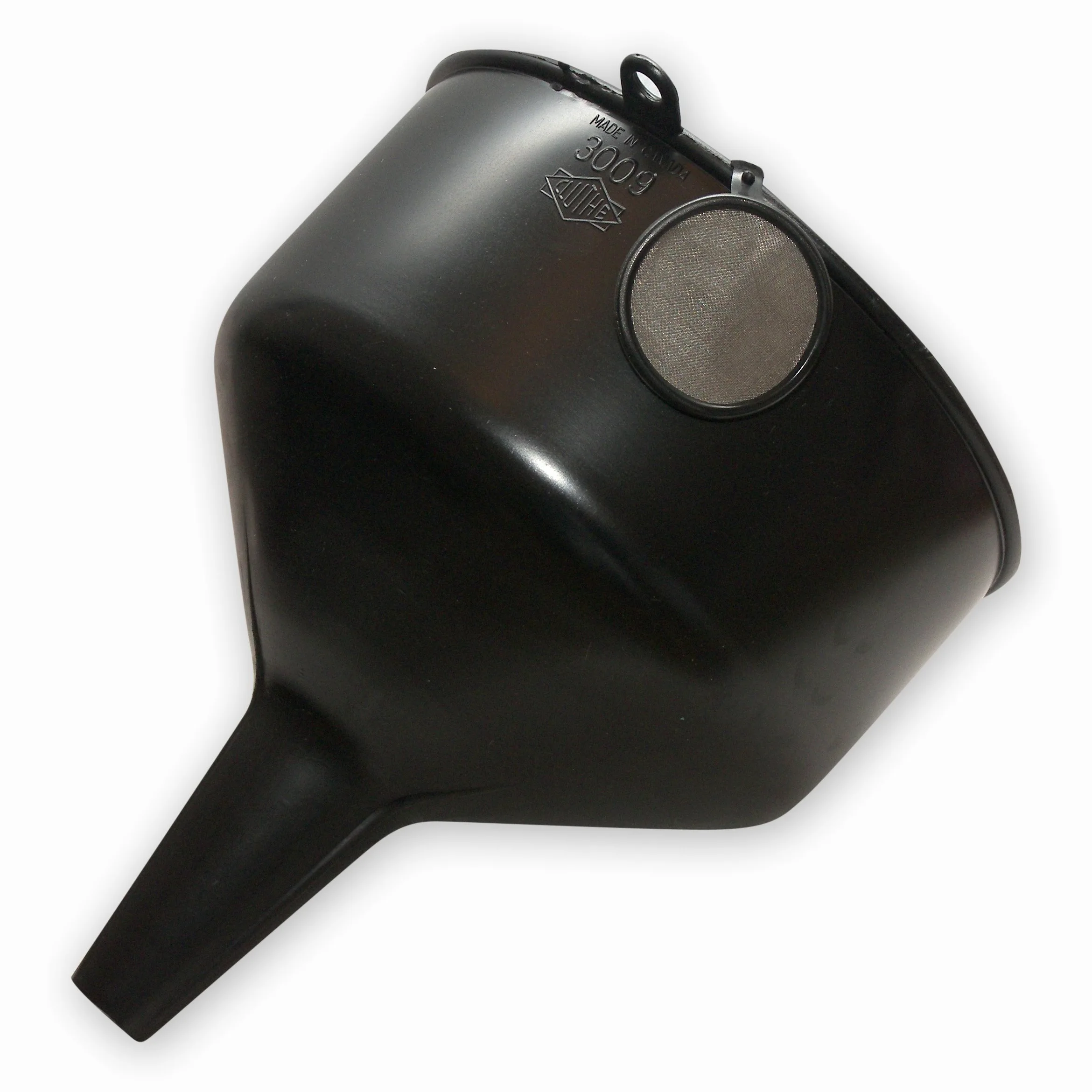 WirthCo 90092 Embudo King Embudo de llenado lateral de polietileno de plástico negro, capacidad de 140 onzas