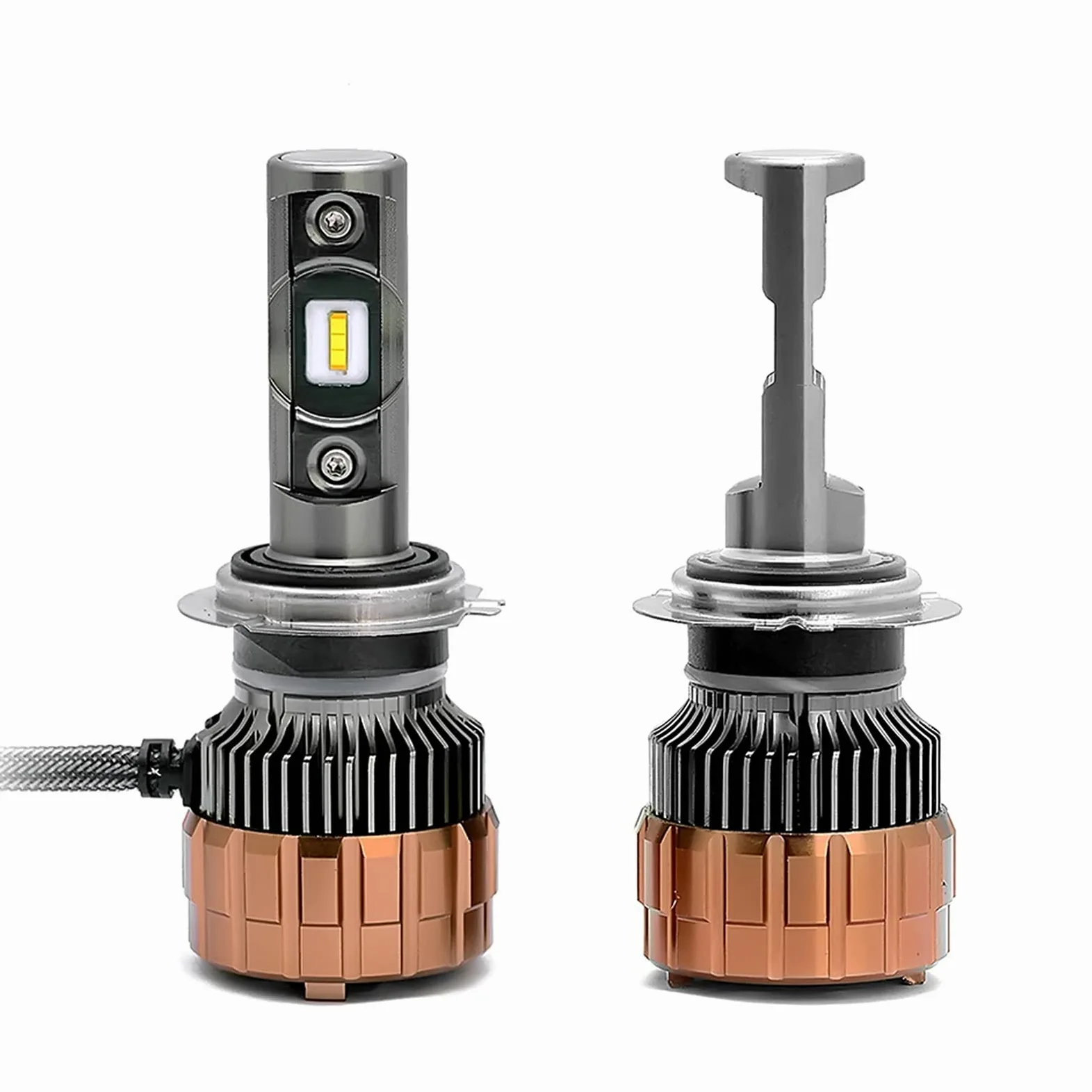 Faros EMC CSP LED 9005 /HB3 9006 /HB4 HB3 9004 9007 H3 6000lm Cariño del Coche Bombillas First Lights Lámpara Blanco 5700K 12V 24V H7 H4 H1 H1 H1 (Socket Type : H11)