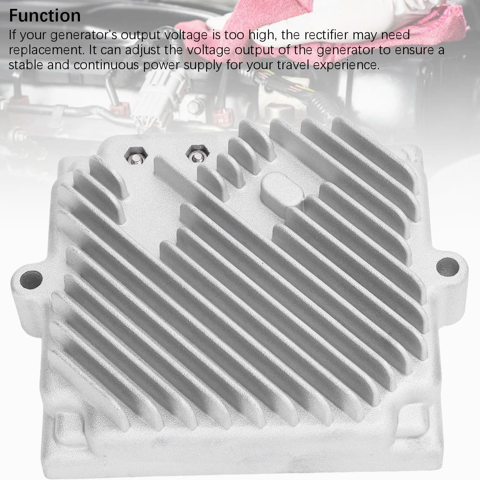 Aramox Regulador de Voltaje del Generador, Ajuste de Voltaje de Metal, Rendimiento Estable para los Modelos de Generador 0F9719, 083048, 83049, Ideal para un Suministro de Energía Confiable