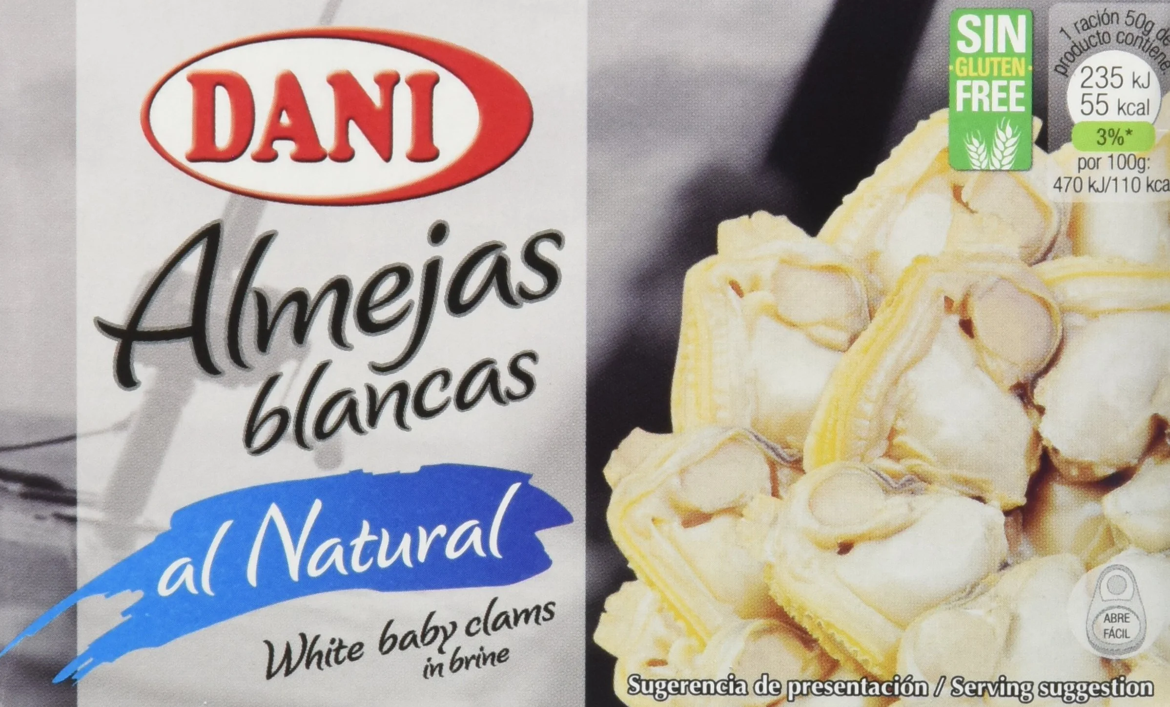 Almejas Blancas Al Natural 63 g Pack de 24