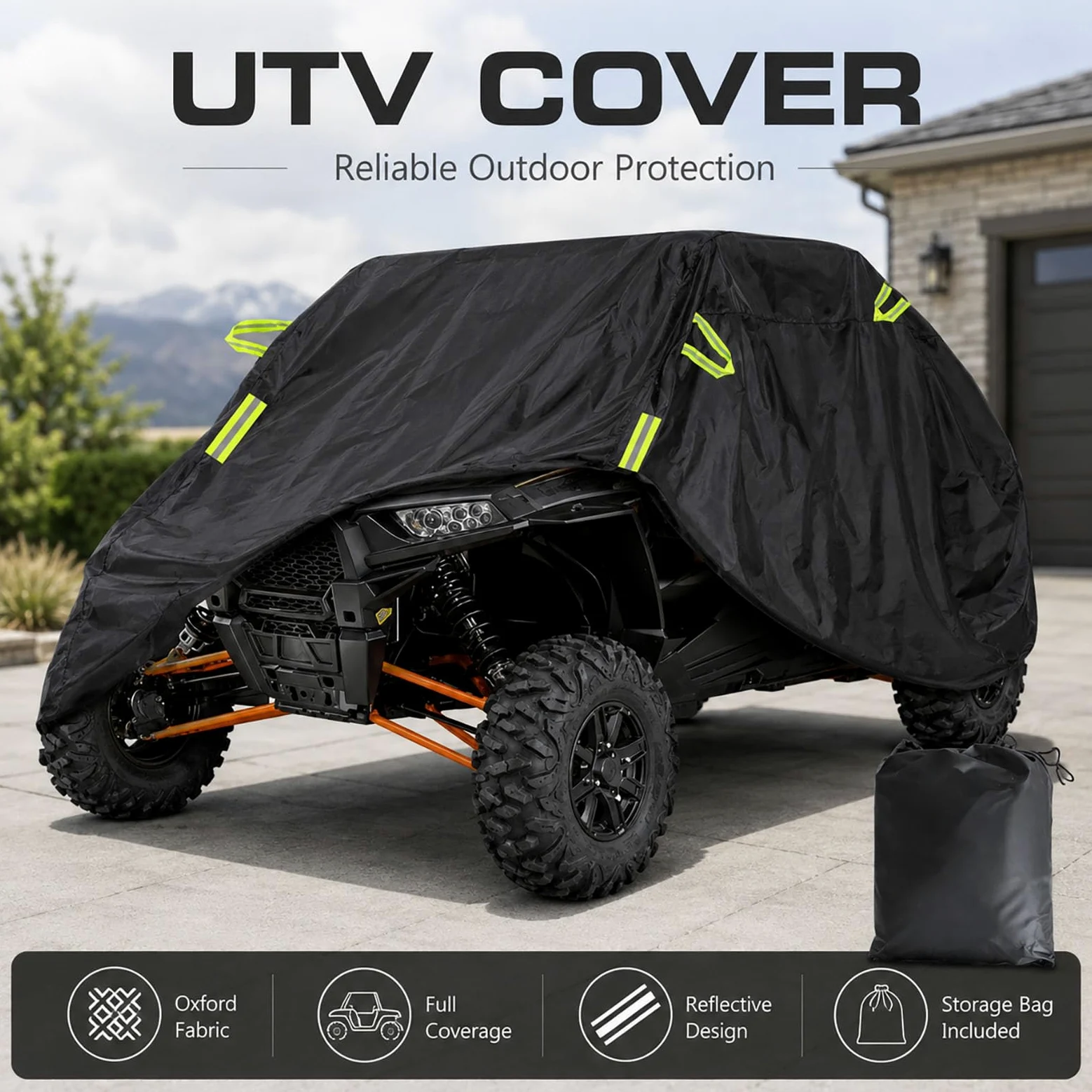 Funda UTV para Massimo Warrior 1000 MXU 2020-2024 | Impermeable Protección Exterior Para Todo Clima Vehículos Off Road