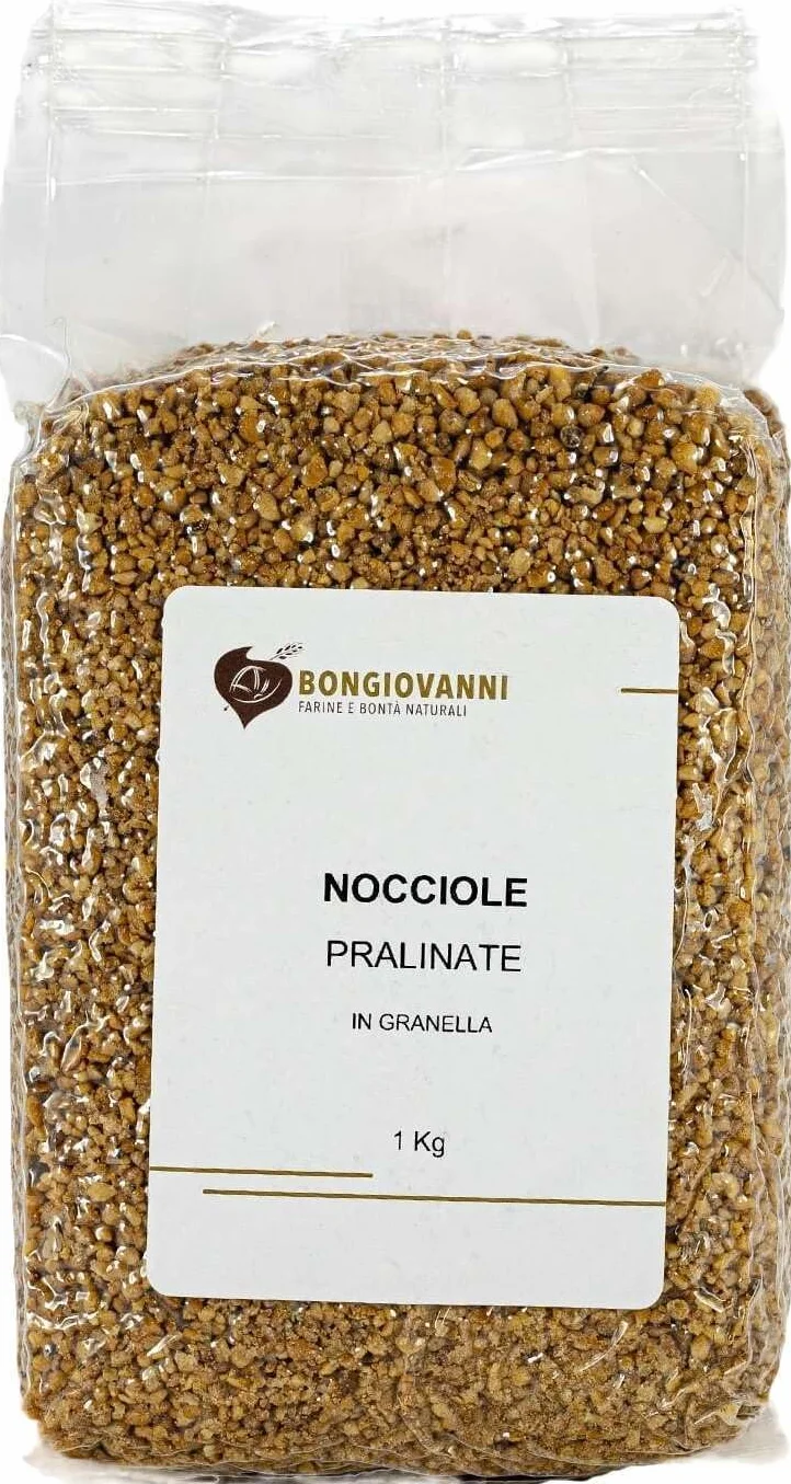 BONGIOVANNI FARINE E BONTA' NATURALI Praliné de avellanas en granos 1kg