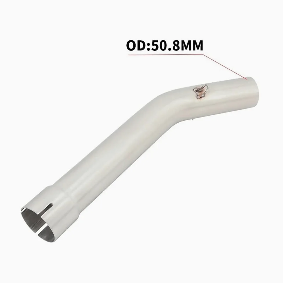 Deflectores Calor Escape para Y&amaha YZF R6 YZF-R6 1998-2005 Silenciador De Tubo De Conexión Medio Modificado De Escape De Motocicleta