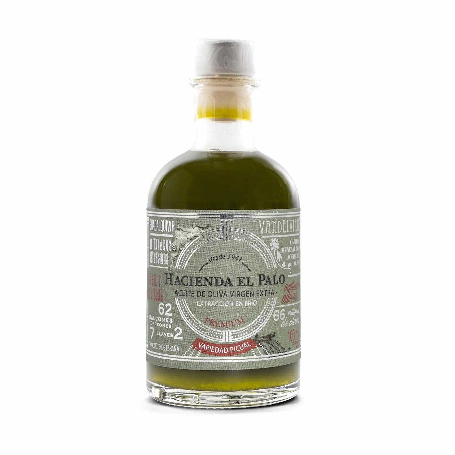 Hacienda el Palo Aceite de Oliva Virgen Extra Picual 100 ml Cosecha Temprana Extracción en Frío