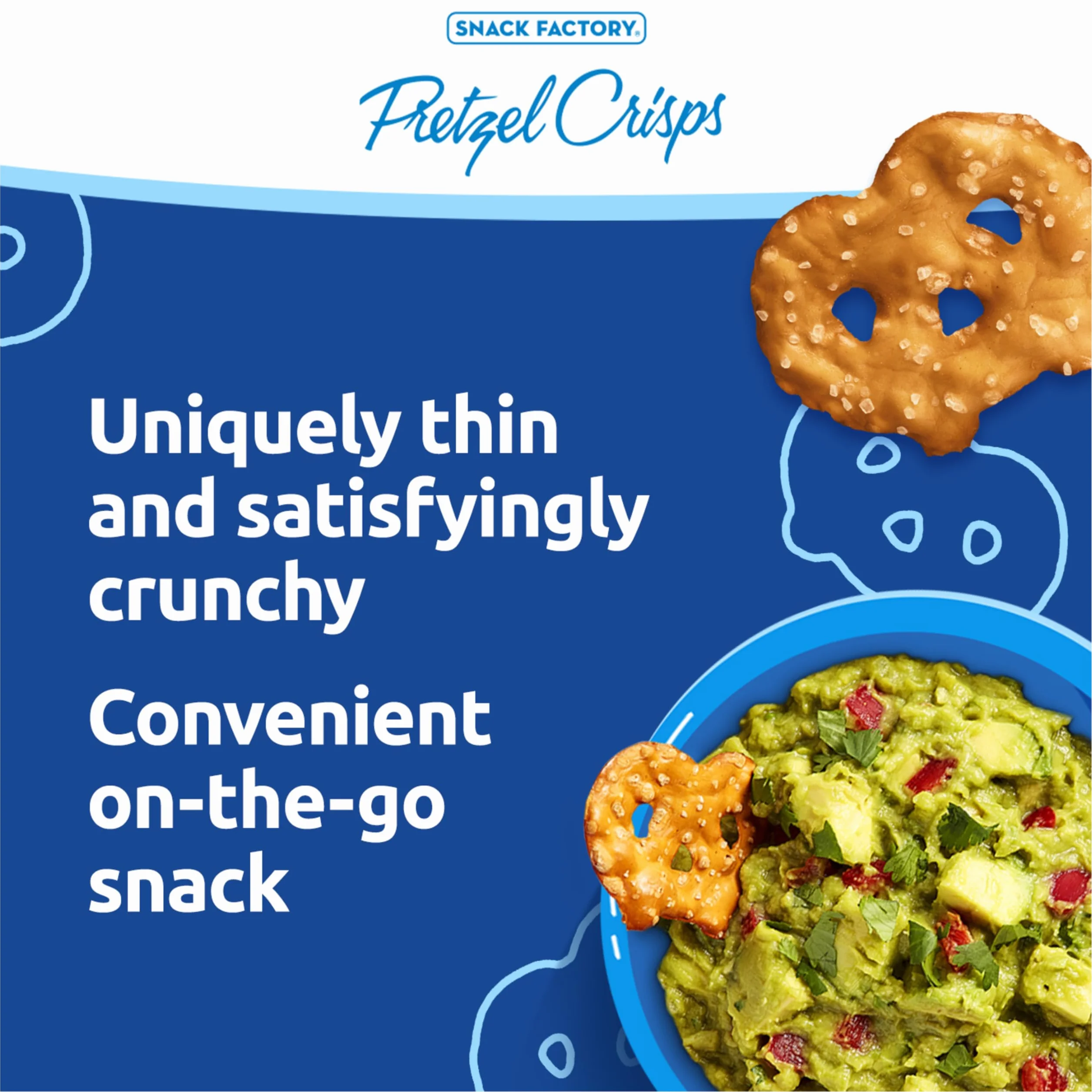 Pretzel Crisps Original 1 Oz Snack Bags 10 Ct