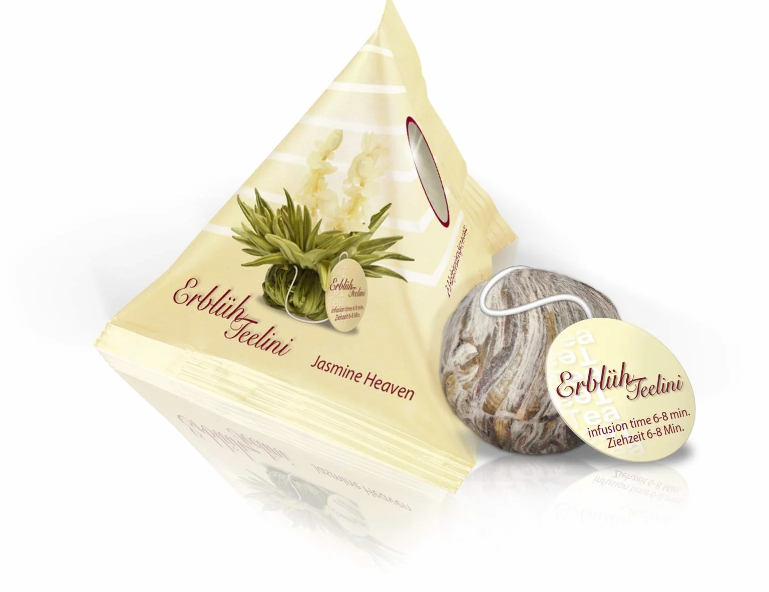 Creano Teelini Flores de Té Blanco 12 uds Cofre de Madera con Compartimentos Regalo