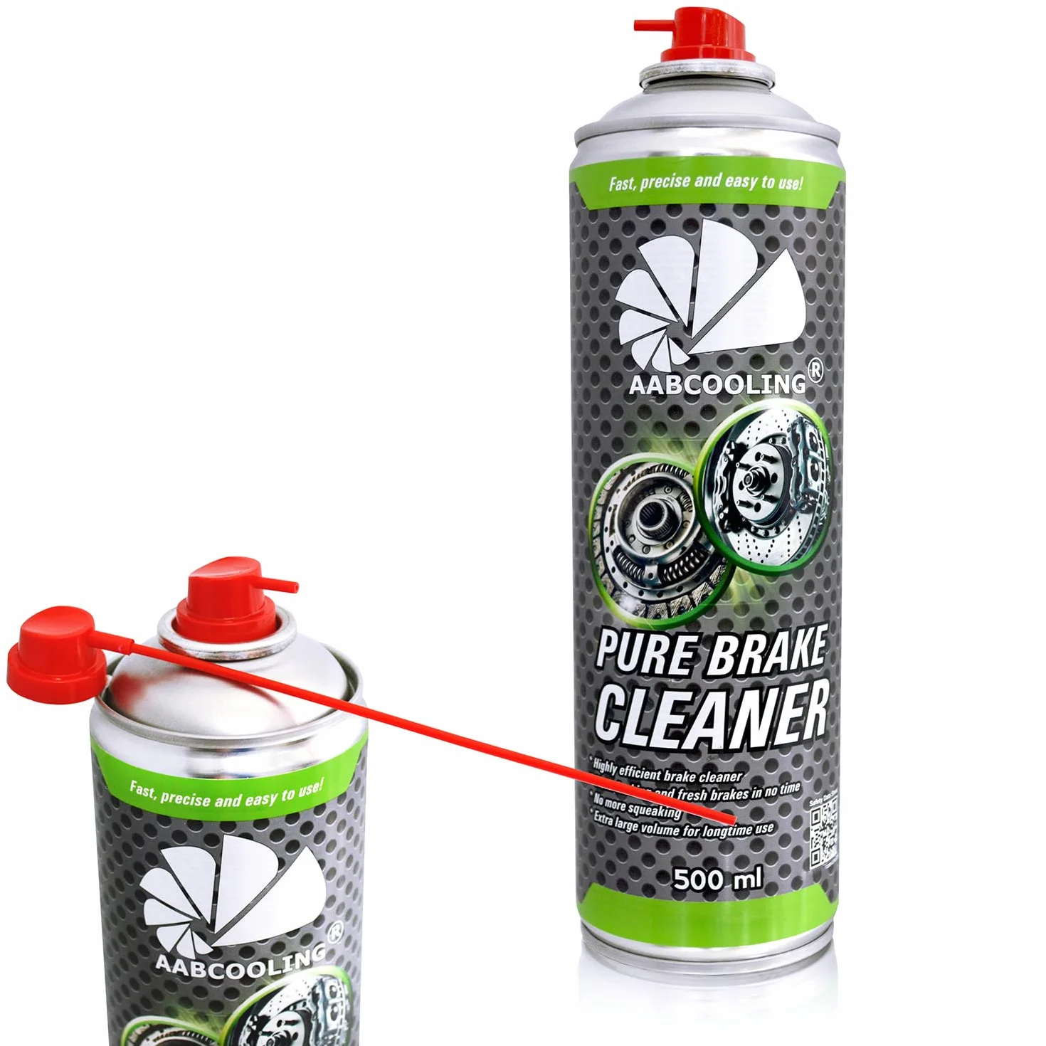 24x AABCOOLING Spray Limpiador de Frenos 500ml Desengrasante Rápido, Limpia y Desengrasadiscos discos, pastillas, pinzas, Reduce chirridos, Limpiador de llantas (polvo de freno), Detailing sin manchas