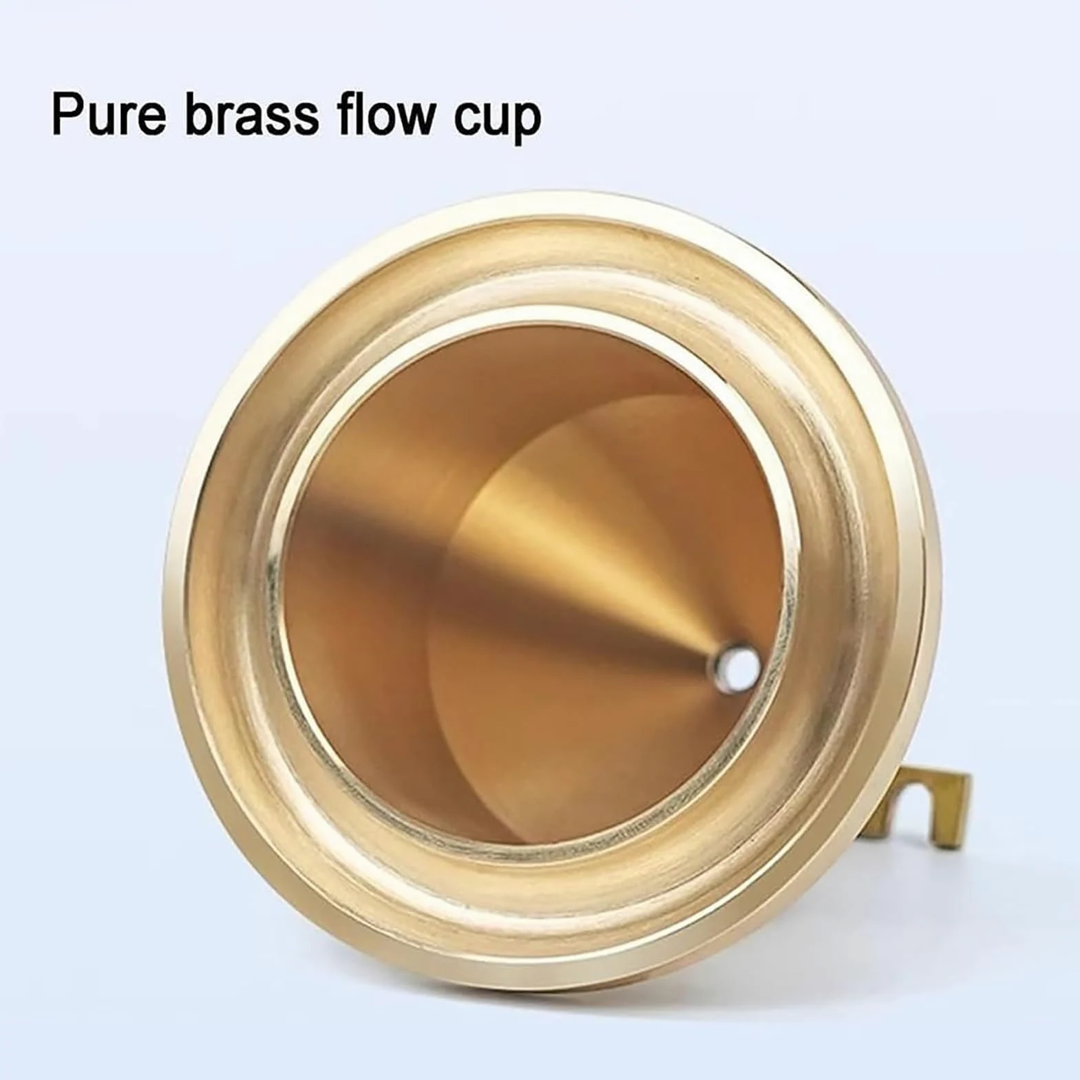 Probador de viscosidad líquida, viscosímetro de pintura con taza de flujo de latón, taza de flujo de escritorio, boquilla de flujo de 4 mm, soporte y cronómetro ajustables, copa Ford para