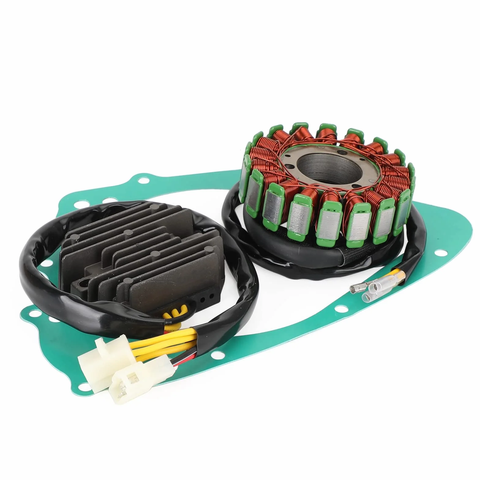 Topteng Magneto Coil Stator + Voltage Regulator + Gasket Assy Apto para Suzuki GS 500 E ET 1989-2000
