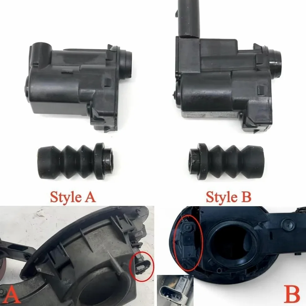 Tapón de aceite del motor Tapa De Pestillo Puerta Tanque Combustible Hebilla Rebote Solapa Control Bloqueo Actuador Motor Para Chrysler Para Pacifica 2018-2026(Style B (Longer))