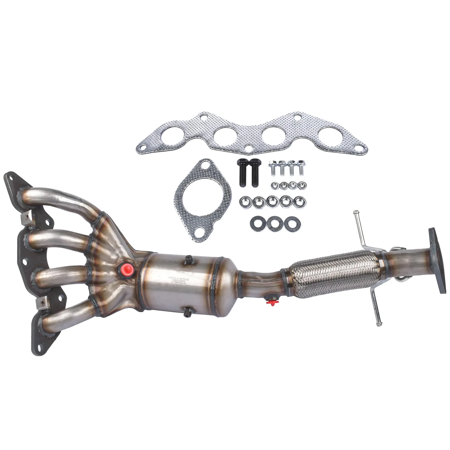 Colector del catalizador Compatible con Fo-rd Fo-cus 1.4i 1.6i 1.6Ti C-Max 1.6i Vo-lvo C30 S40 V50 1.6i 1253304 1257252 1855297 Mazonda