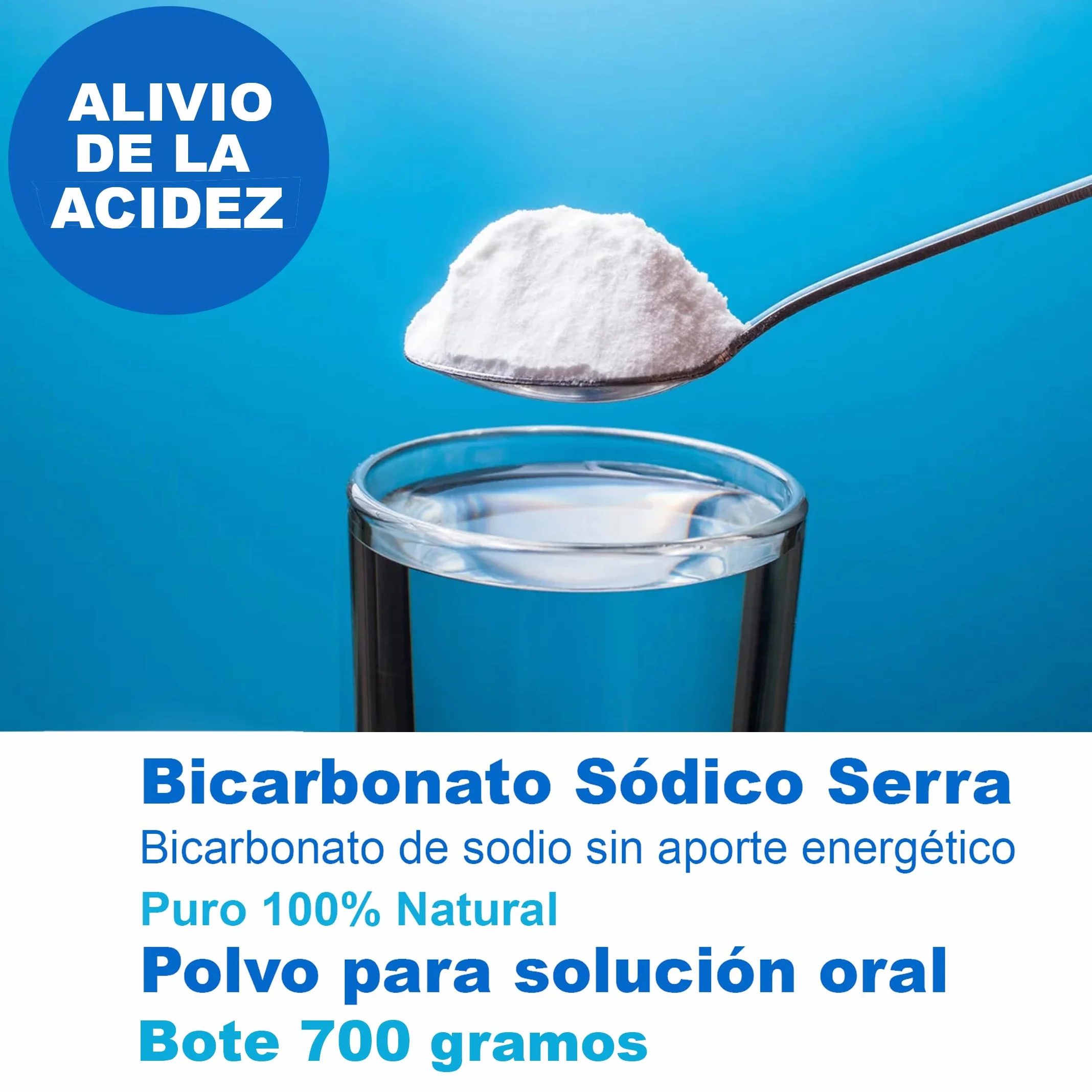 Bicarbonato de sodio alimenticio 700 gramos Serra puro 100% Natural
