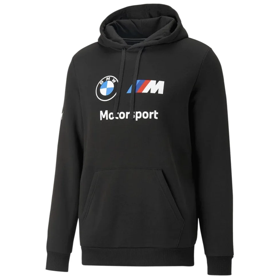 PUMA BMW MMS - Sudadera con capucha para hombre, talla XL, color negro, Negro