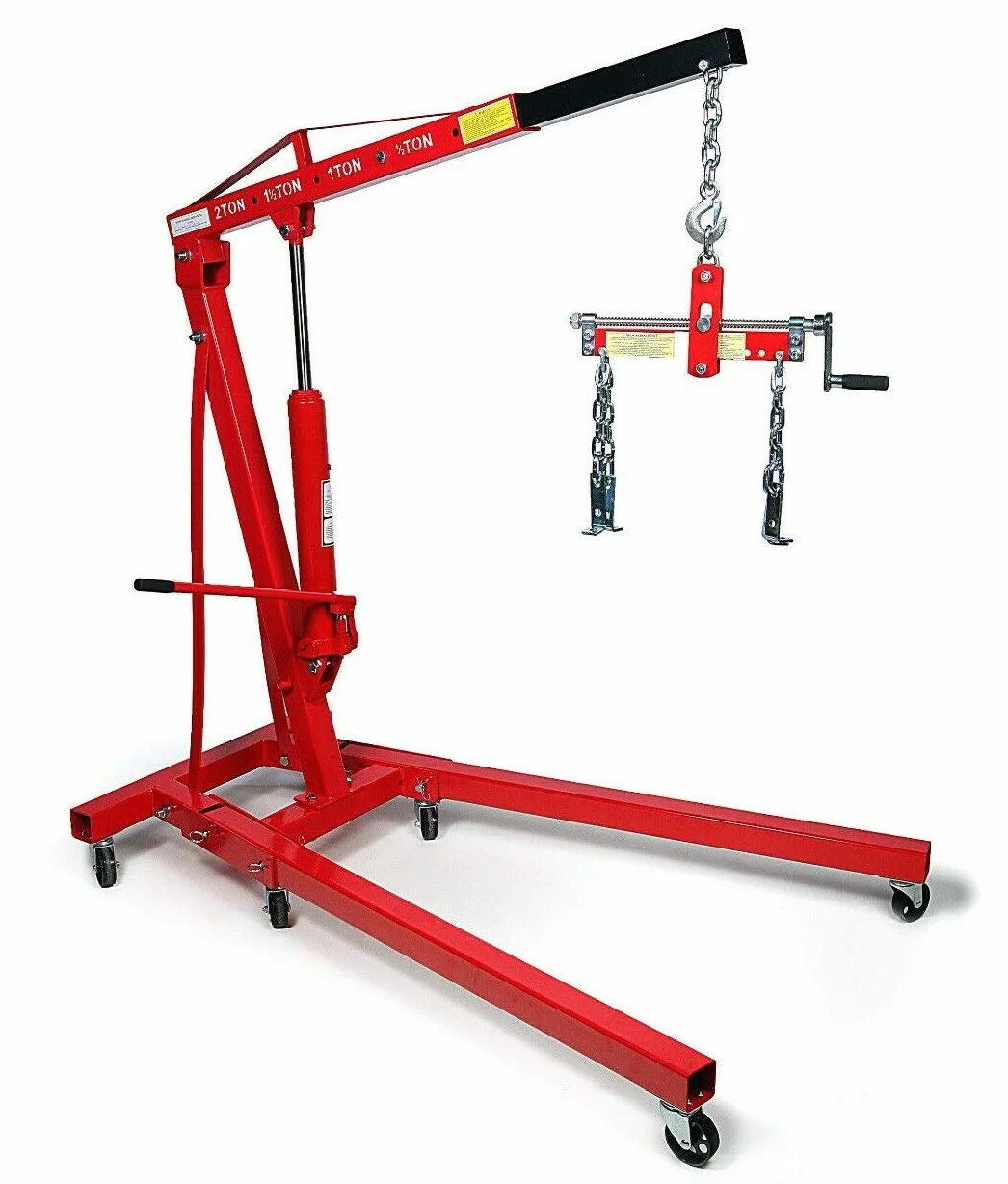 JOMAFA - GRUA PLEGABLE 2 TONELADAS + NIVELADOR PARA MOTORES