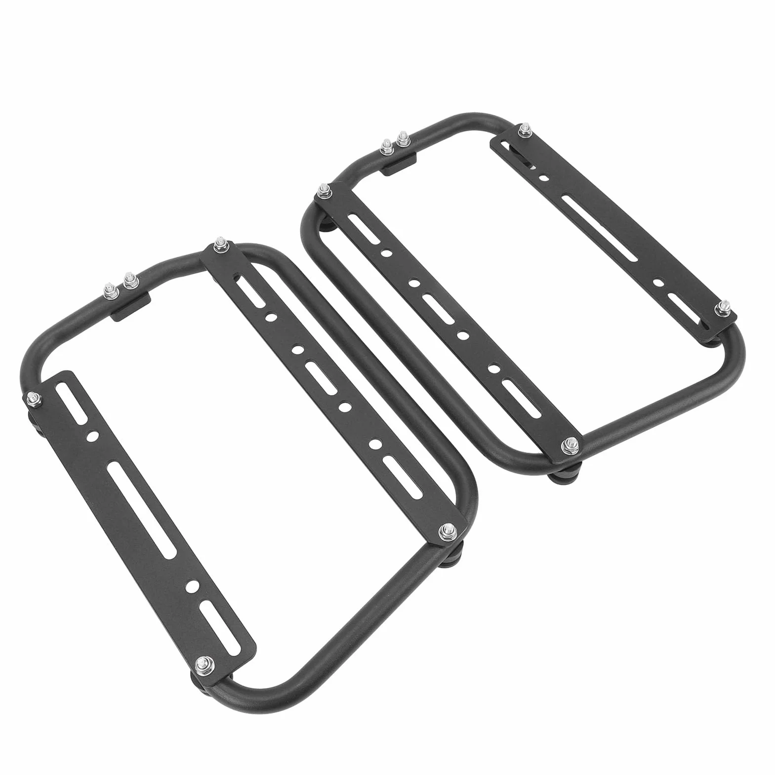 Soportes Laterales para Motocicleta, Barra de Soporte para alforjas de aleación de Aluminio con Alta Capacidad de Carga, Soportes universales de Transporte Lateral para alforjas