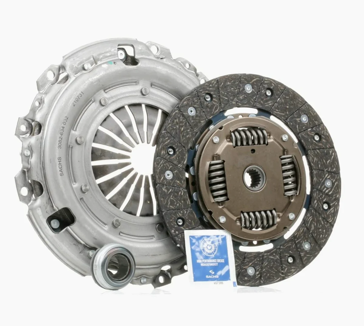 SACHS 3000 951 619 Kit De Embrague compatible con Peugeot 206 Hatchback (2A/C) 1998-2012 y Otros Vehículos