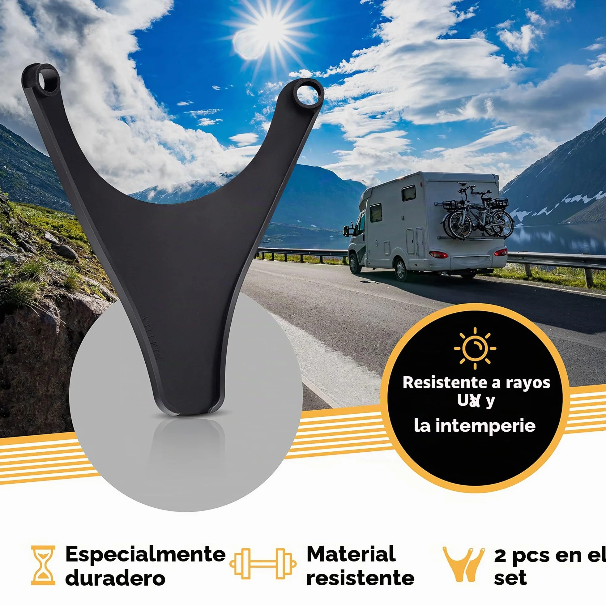Villkin - Desagüe de condensación (2 unidades) para autocaravana compatible con calefacción Truma (distancia entre orificios de 96 mm) – Desagüe para cubierta de chimenea de caravana