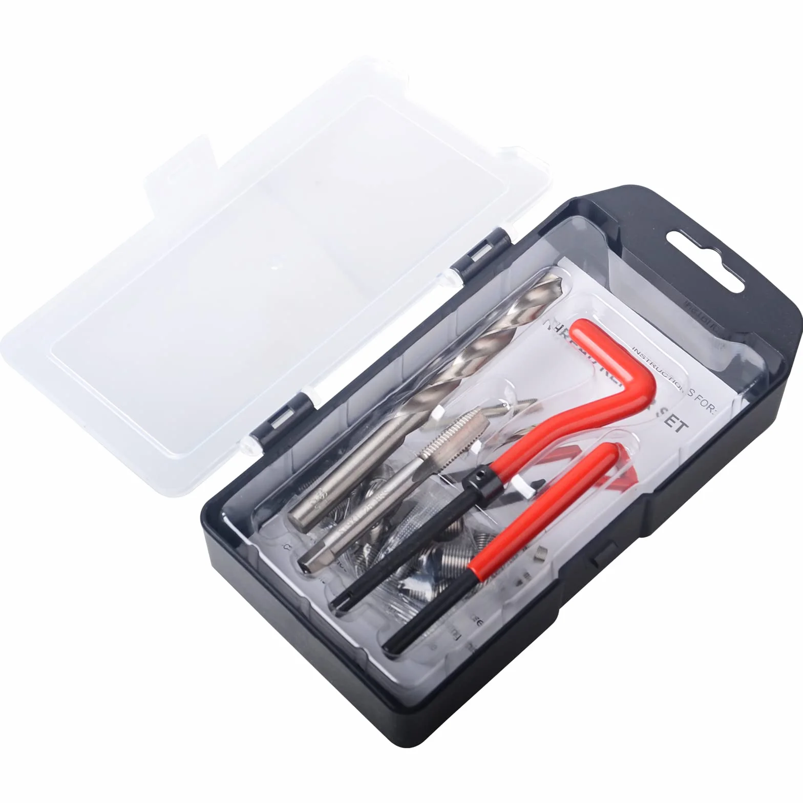 DAYUAN Kit de reparación de roscas M9 x 1,25 mm Helicoil Restauración herramientas de reparación de rosca, kit de inserción de alambre, juego de herramientas manuales compatibles para reparación de