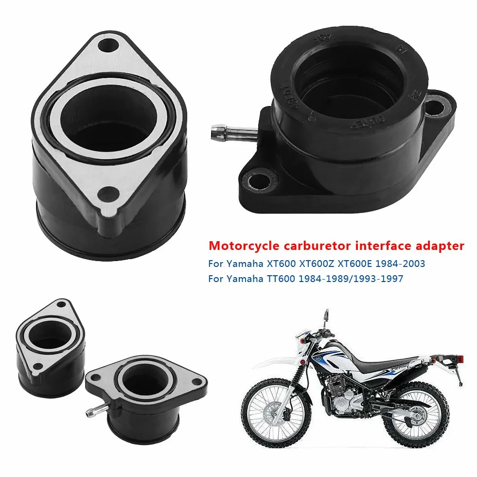 Yctze para xt 600 3tb yo era admisión xt600 Interfaz de carburador Adaptador de carburador de interfaz de admisión de carburador de motocicleta para XT600 XT600Z XT600E
