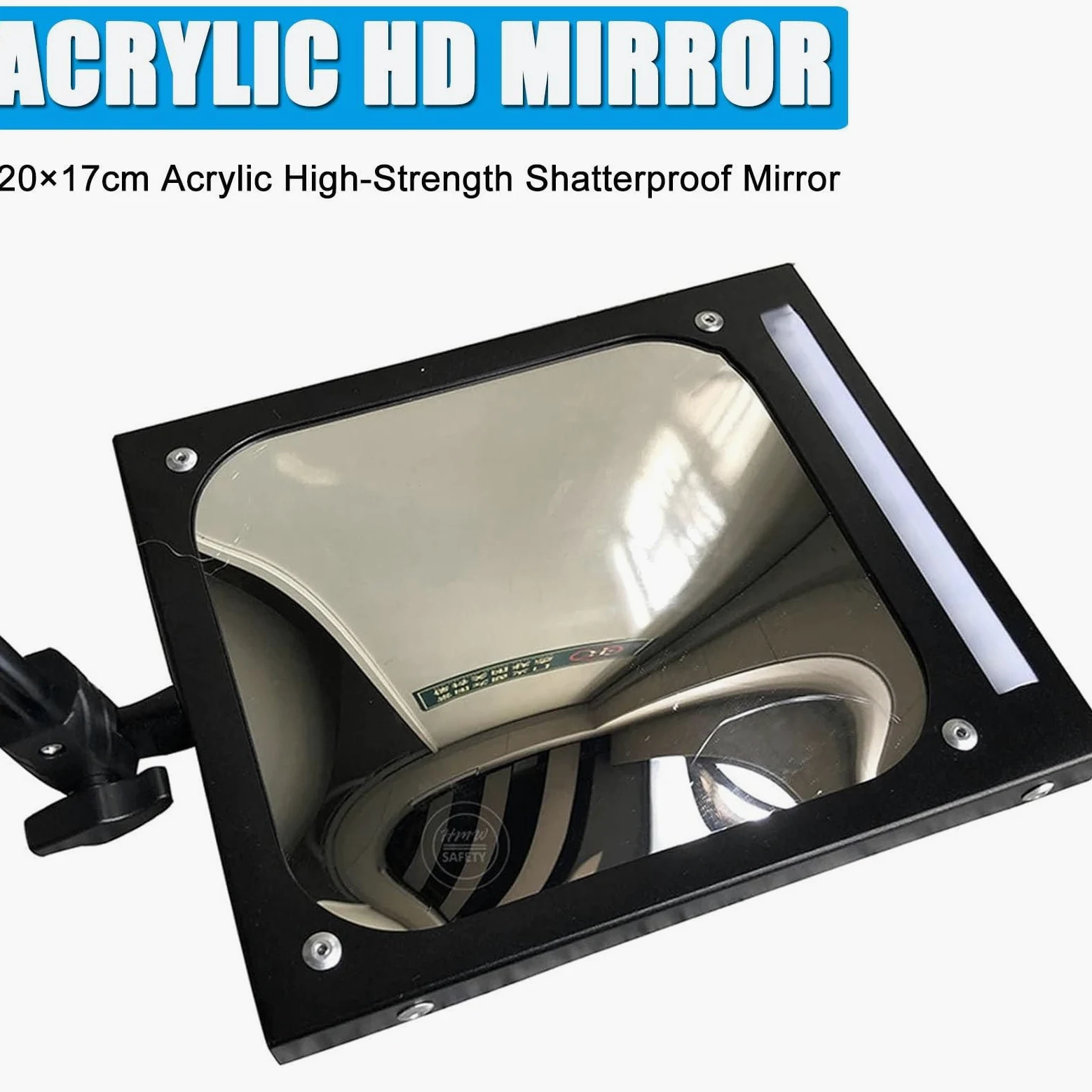 Espejo De InspeccióN para VehíCulos con Luz Led para El Hogar, Espejo De InspeccióN para Bajos De CarroceríA, Mango RetráCtil Ajustable, Equipo Visual para VehíCulos, Recargable 1pcs
