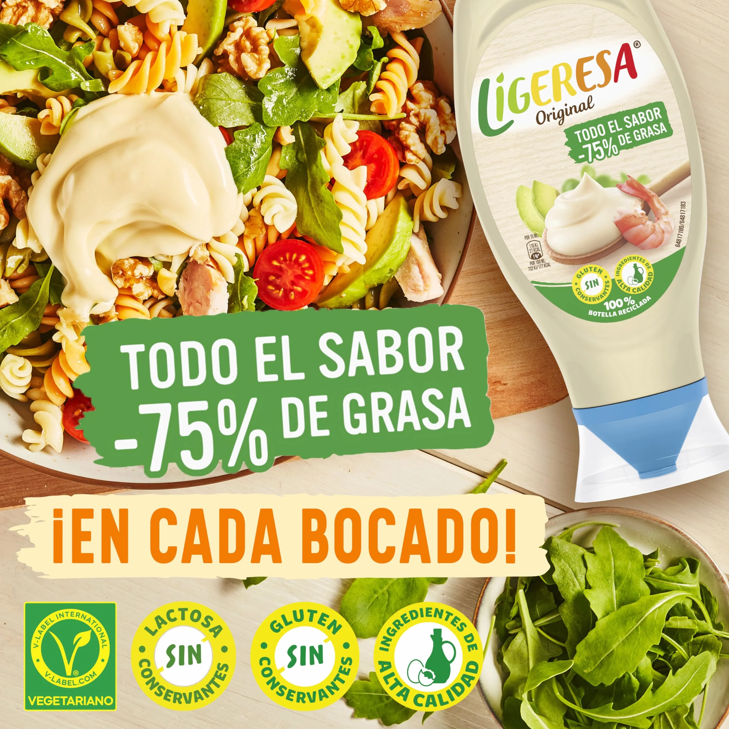 Ligeresa Salsa Bocabajo Original, 430 ml