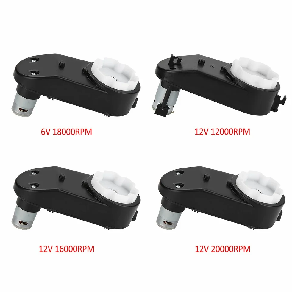 Caja de engranajes con motor 6V / 12V, motor eléctrico RS390 Caja de engranajes 6V / 12V 12000-20000RPM para autos eléctricos y motocicletas RS390 de alta velocidad para niños (12V 20000RPM)